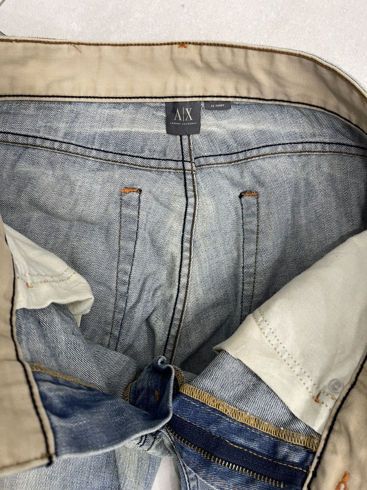 Armani Exchange Vintage Armani Exchange Flared Distressed Denim Made in USA Size US 32 / EU 48 - 9 Thumbnail