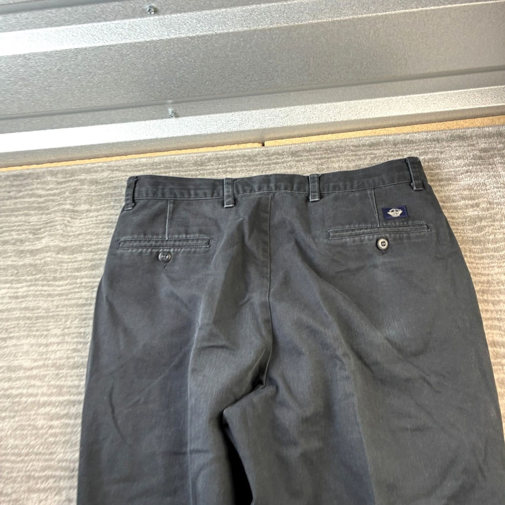 Dockers VINTAGE Dockers Pants Mens 34x29 Blue Trousers Double Pleated Cotton Twill Casual Formal Dressy Chino 5-Pocket Classic Mens Jeans? Size US 34 / EU 50 - 5 Thumbnail