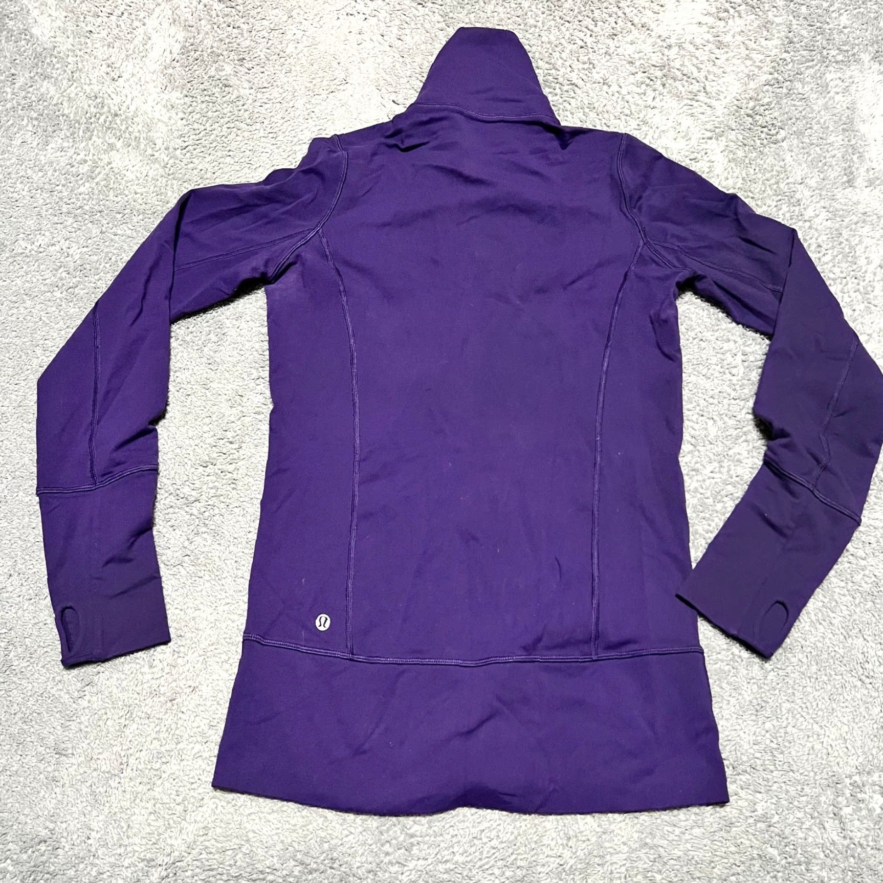 Lululemon Lululemon In Stride Jacket Womens 4 Full Zip Purple Thumbholes Size S / US 4 / IT 40 - 3 Thumbnail