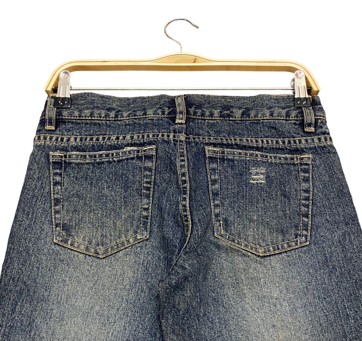 Japanese Brand × Vintage Vintage Japanese Brand Rosso Bianco Flared Jeans 2000s Size US 30 / EU 46 - 4 Thumbnail