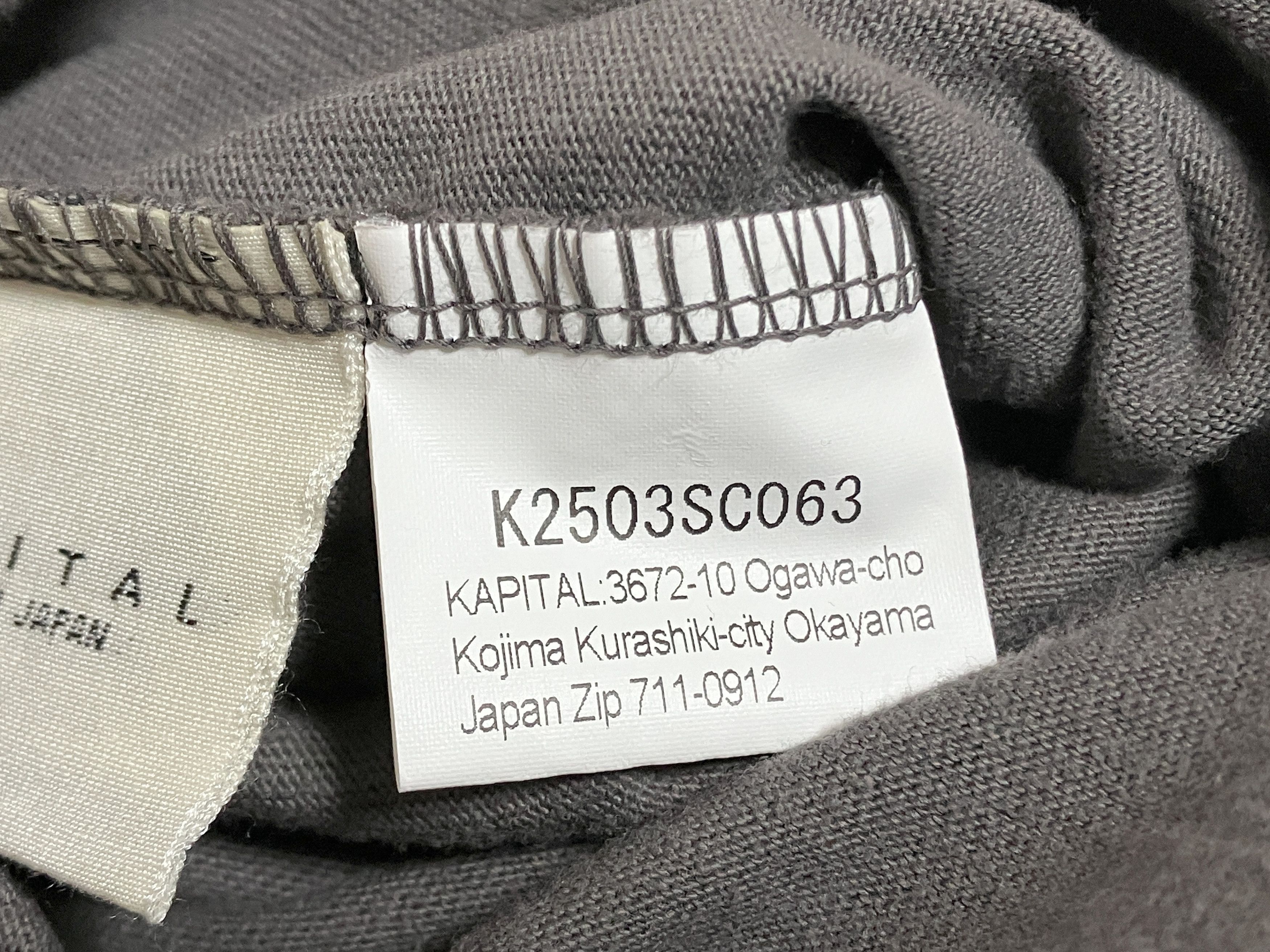 Kapital Kapital 20 Tenjiku Crew Lightning Piano Tee sumiguro new S Size US S / EU 44-46 / 1 - 10 Thumbnail