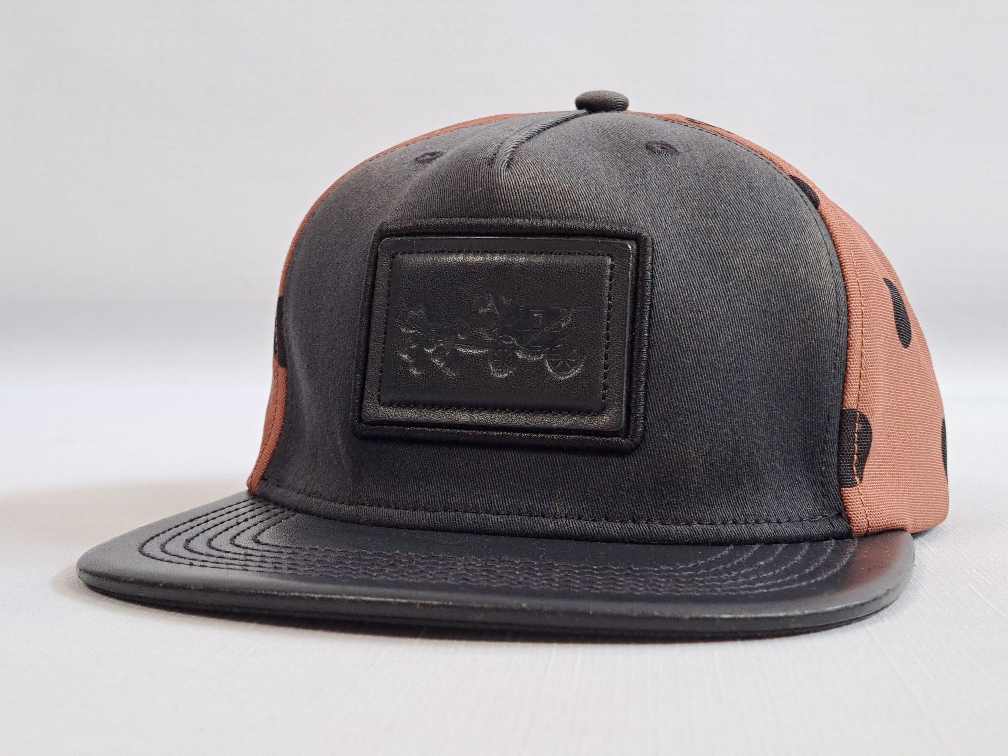 Coach Coach hat/cap with leather details. Size ONE SIZE - 1 Thumbnail