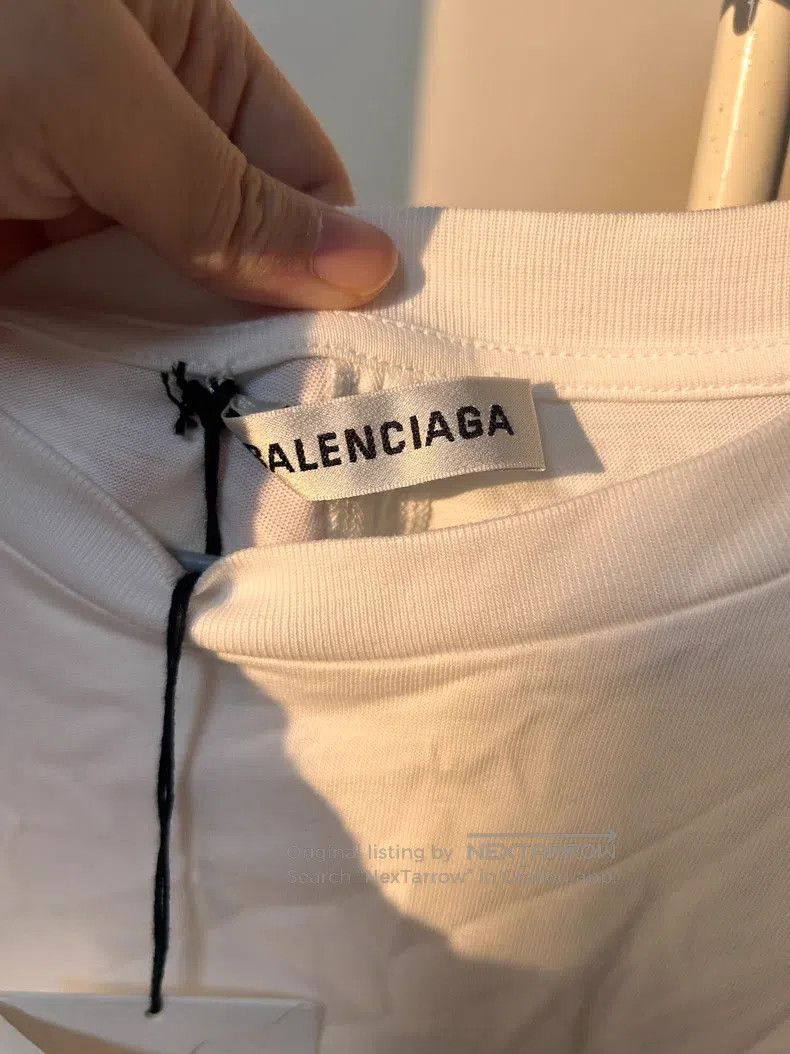 Balenciaga Balenciaga Ladies White Label Short Sleeve T-Shirt Size S / US 4 / IT 40 - 3 Thumbnail