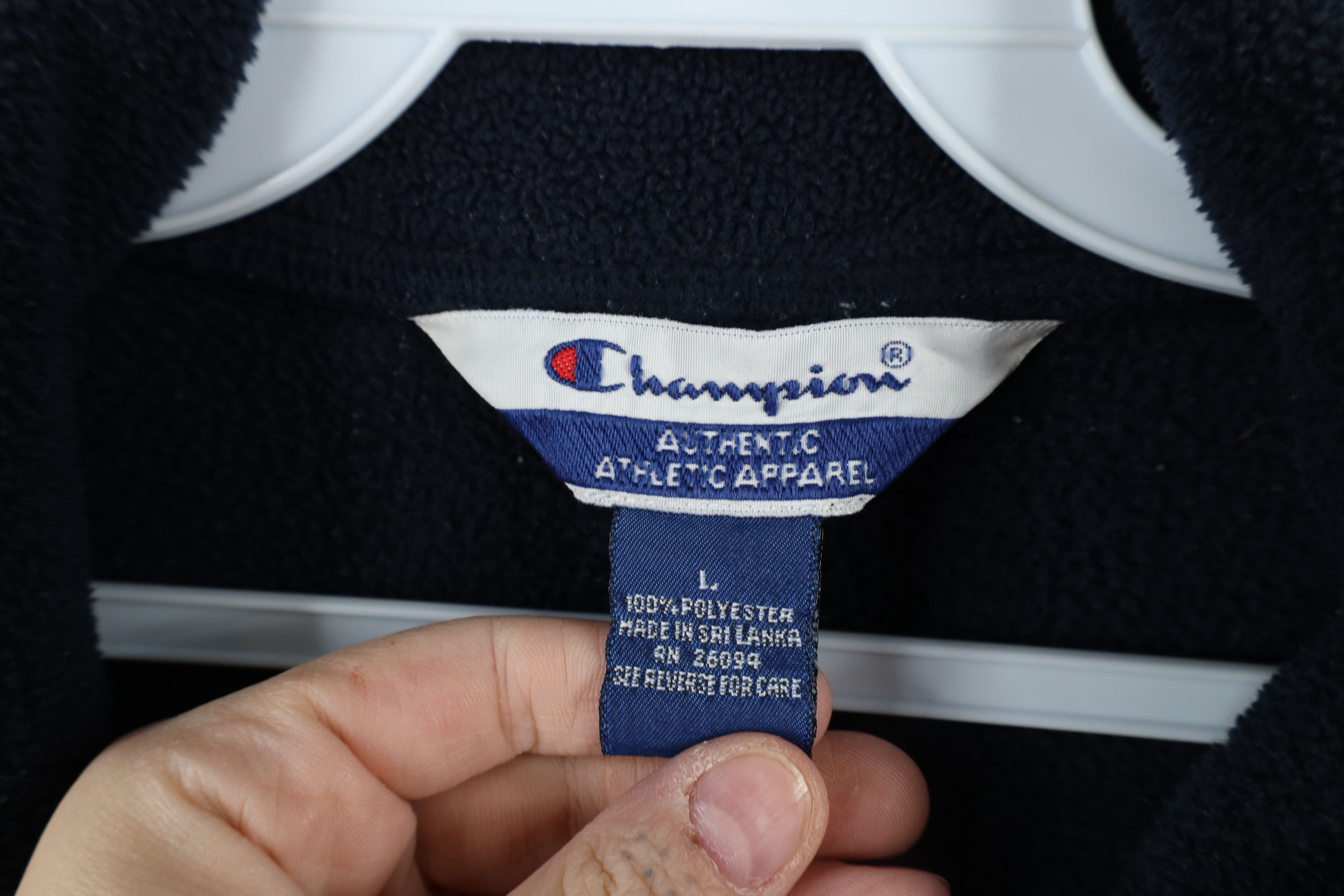 Champion × Vintage Vintage 90s Champion University of Michigan Half Zip Sweater Size US L / EU 52-54 / 3 - 9 Thumbnail