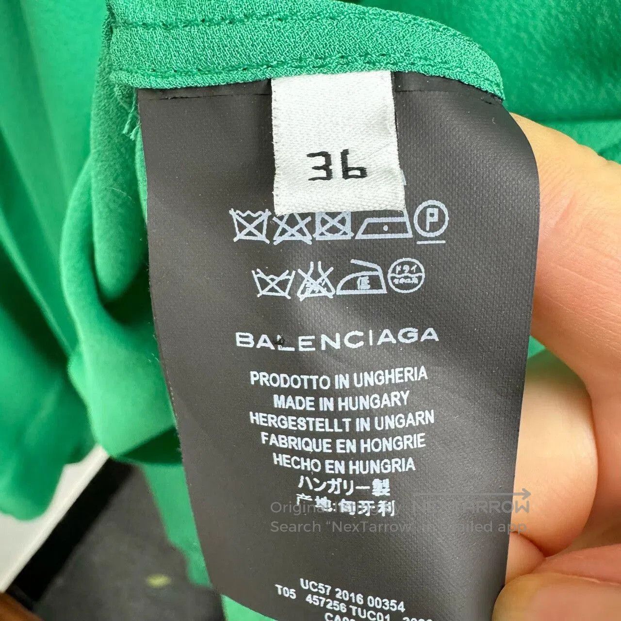Balenciaga balenciaga green silk blouse size 36. Size S / US 4 / IT 40 - 4 Thumbnail