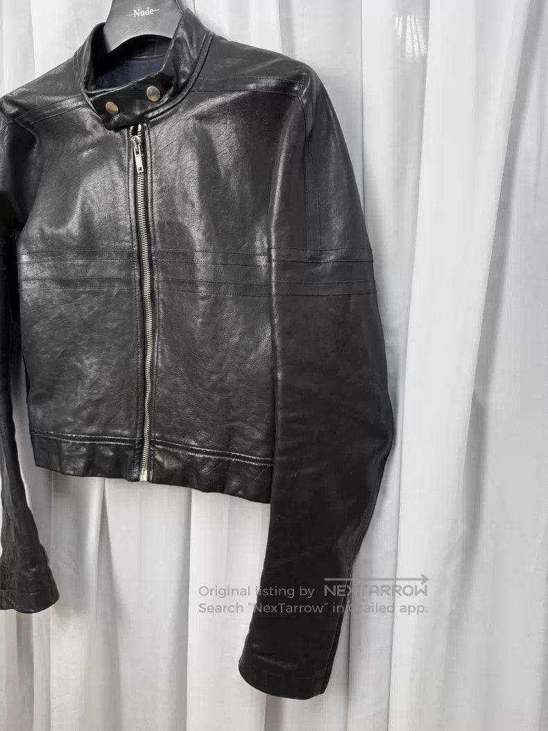 Rick Owens Rick Owens 15SS ultra short biker leather jacket| Size XL / US 12-14 / IT 48-50 - 2 Thumbnail
