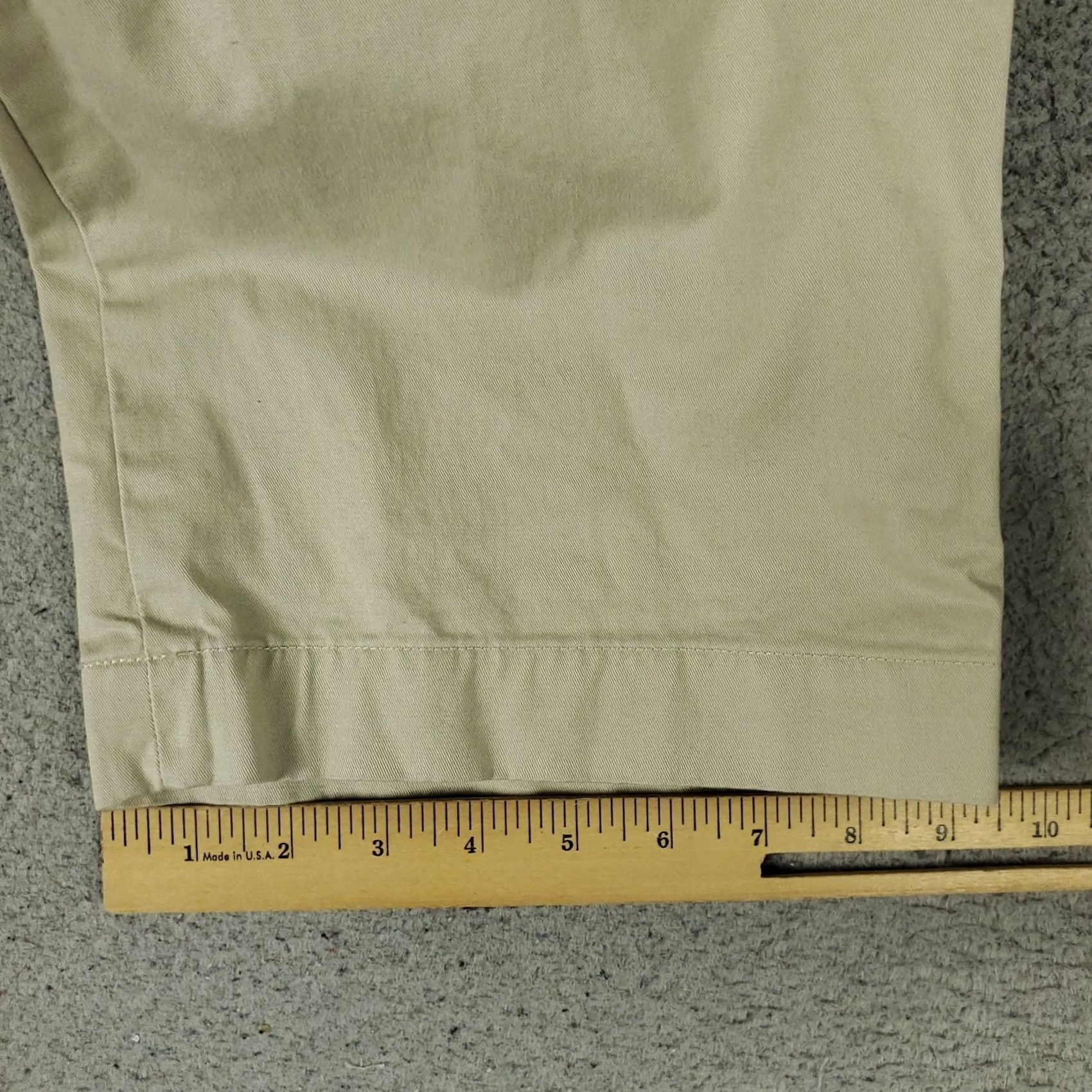 Ralph Lauren Ralph Lauren Pants Mens 50x30 Beige Classic Fit Flat Front Chino Trousers Size US 34 / EU 50 - 6 Thumbnail