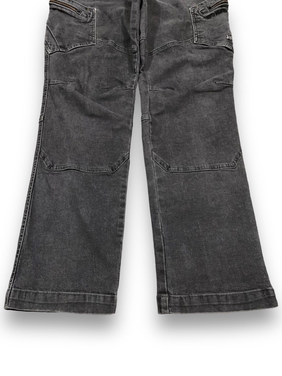 POST ARCHIVE FACTION (PAF) Vintage Japanese Brand Double Knee Style Utility Cargo Jeans Size US 33 - 8 Thumbnail