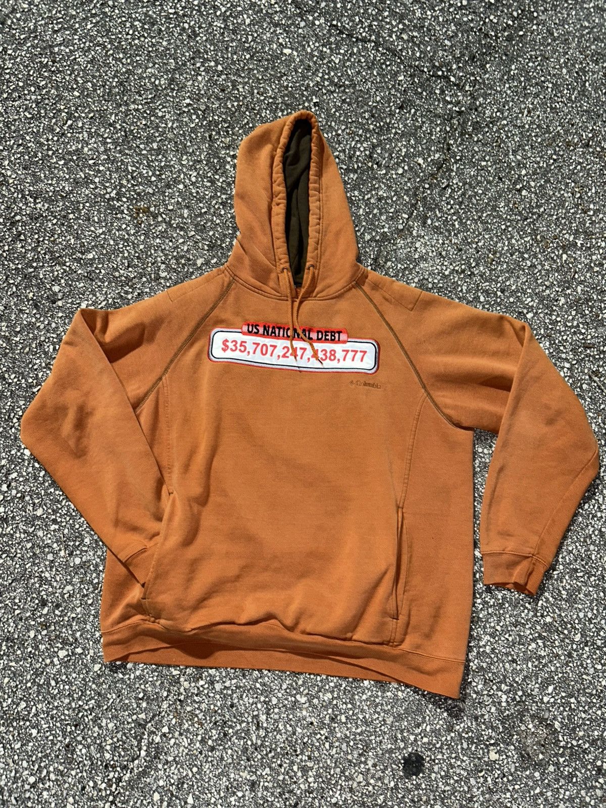 Columbia 1/1 Your World us national debt clock embroidered hoodie Size US XXL / EU 58 / 5 - 1 Thumbnail