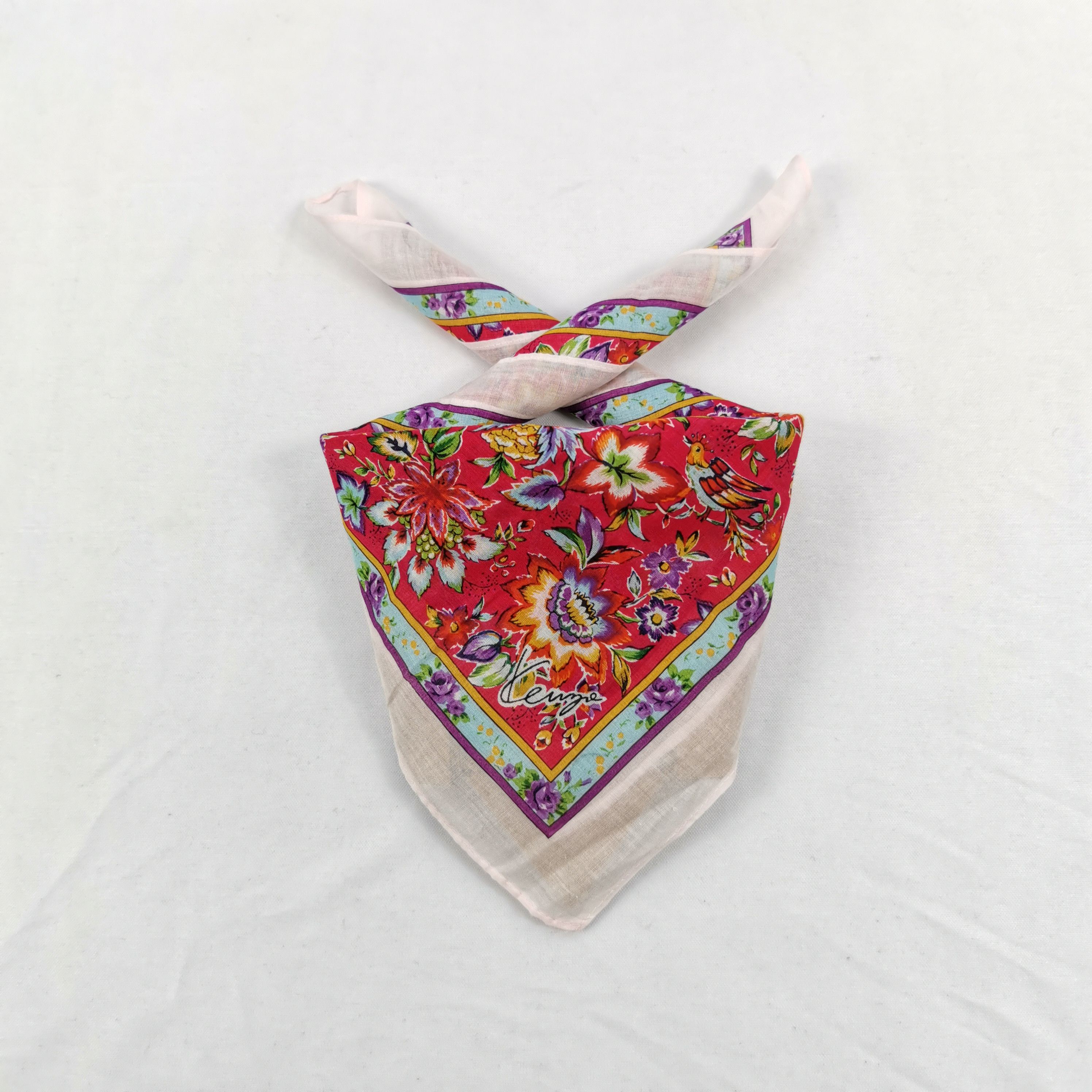 Kenzo Vintage Kenzo Handkerchief Neckerchief Bandana Size ONE SIZE - 4 Thumbnail