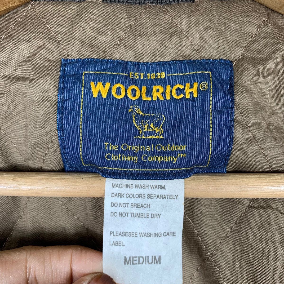 Vintage × Woolrich Woolen Mills Vintage WOOLRICH Casualwear Designer Cotton Bomber Jacket Size US M / EU 48-50 / 2 - 5 Thumbnail