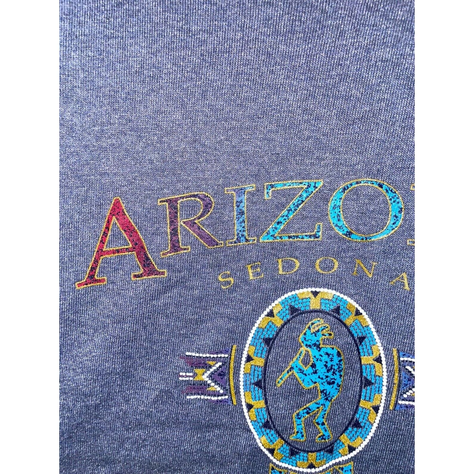 Jerzees Vintage Sedona Shirt Blue AZ Arizona Native Tee 90s VTG L Size US L / EU 52-54 / 3 - 3 Thumbnail