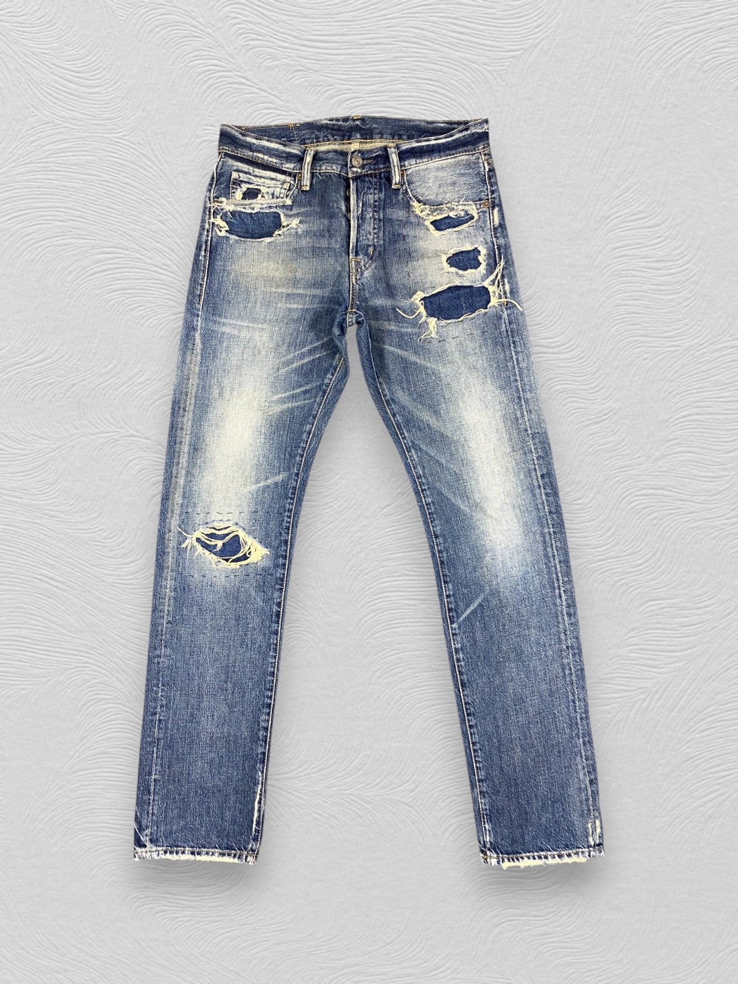 Denim & Supply Ralph Lauren Ralph Lauren Denim & Supply Distressed Yarn 30x32 - JN3300 Size US 30 / EU 46 - 1 Thumbnail