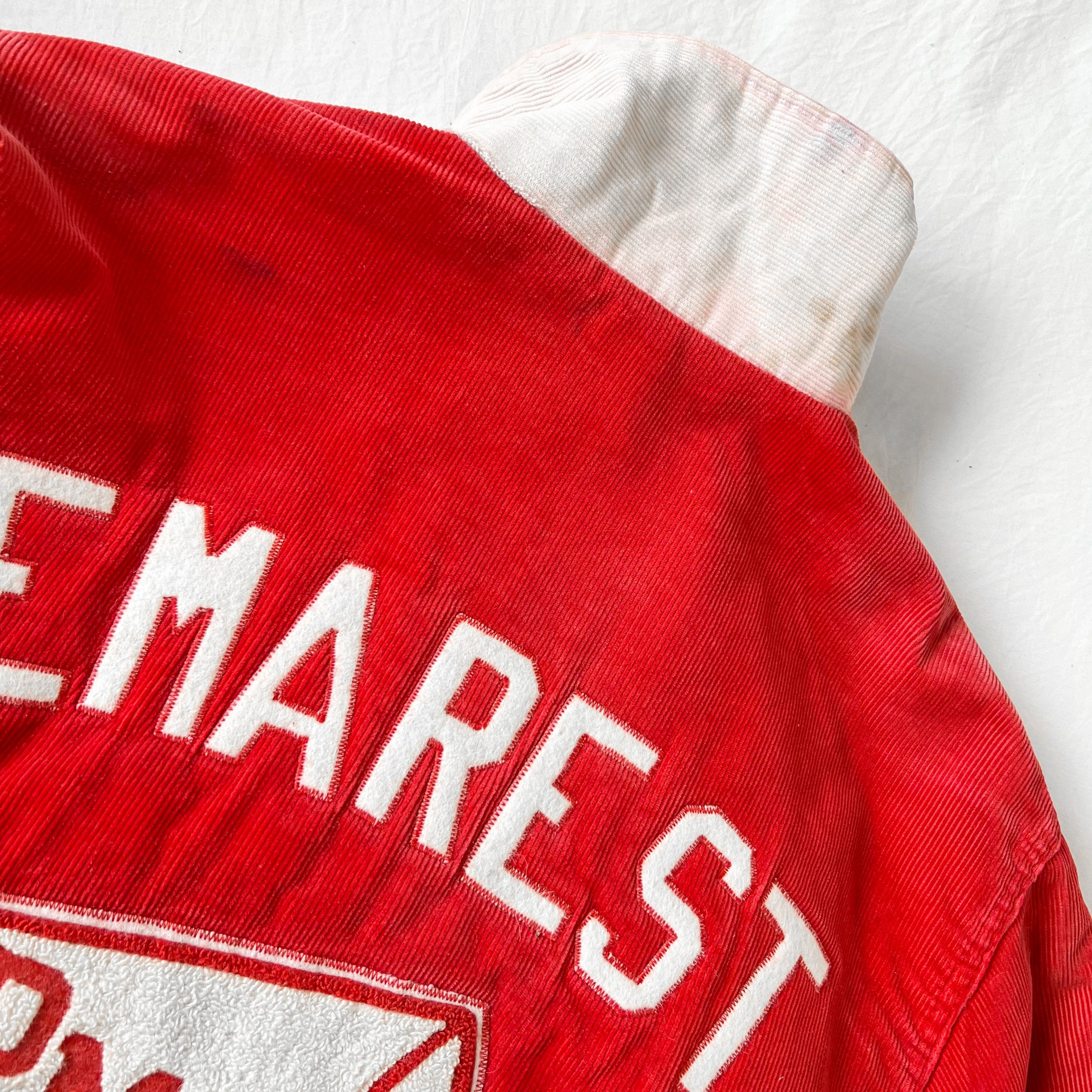 Vintage True Vintage Corduroy Faded Distressed Letterman Jacket USA Size US L / EU 52-54 / 3 - 3 Thumbnail