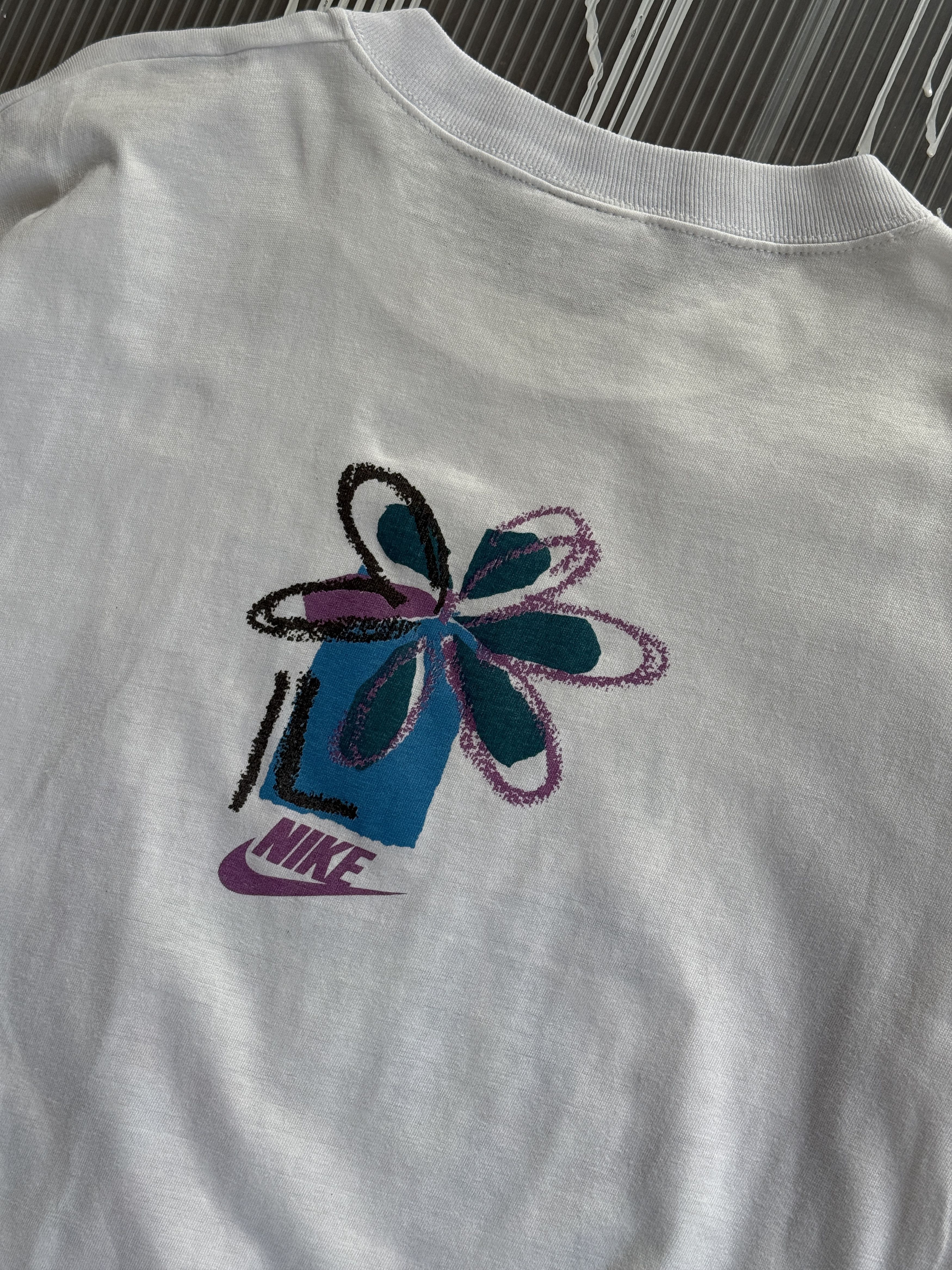 Nike × Vintage Nike 90s vintage single stitch white t-shirt - M Size US M / EU 48-50 / 2 - 6 Thumbnail