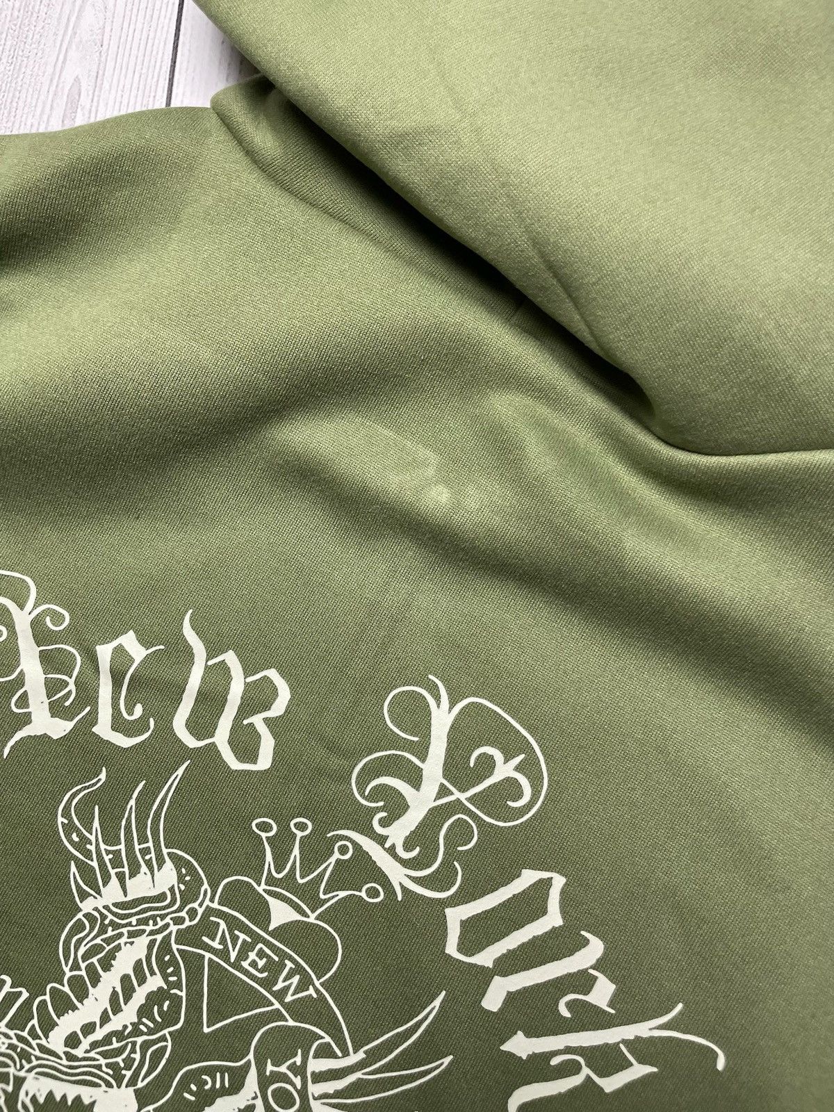 Ed Hardy × Vintage Vintage Ed Hardy green hoodie size XL logo Size US XL / EU 56 / 4 - 6 Thumbnail