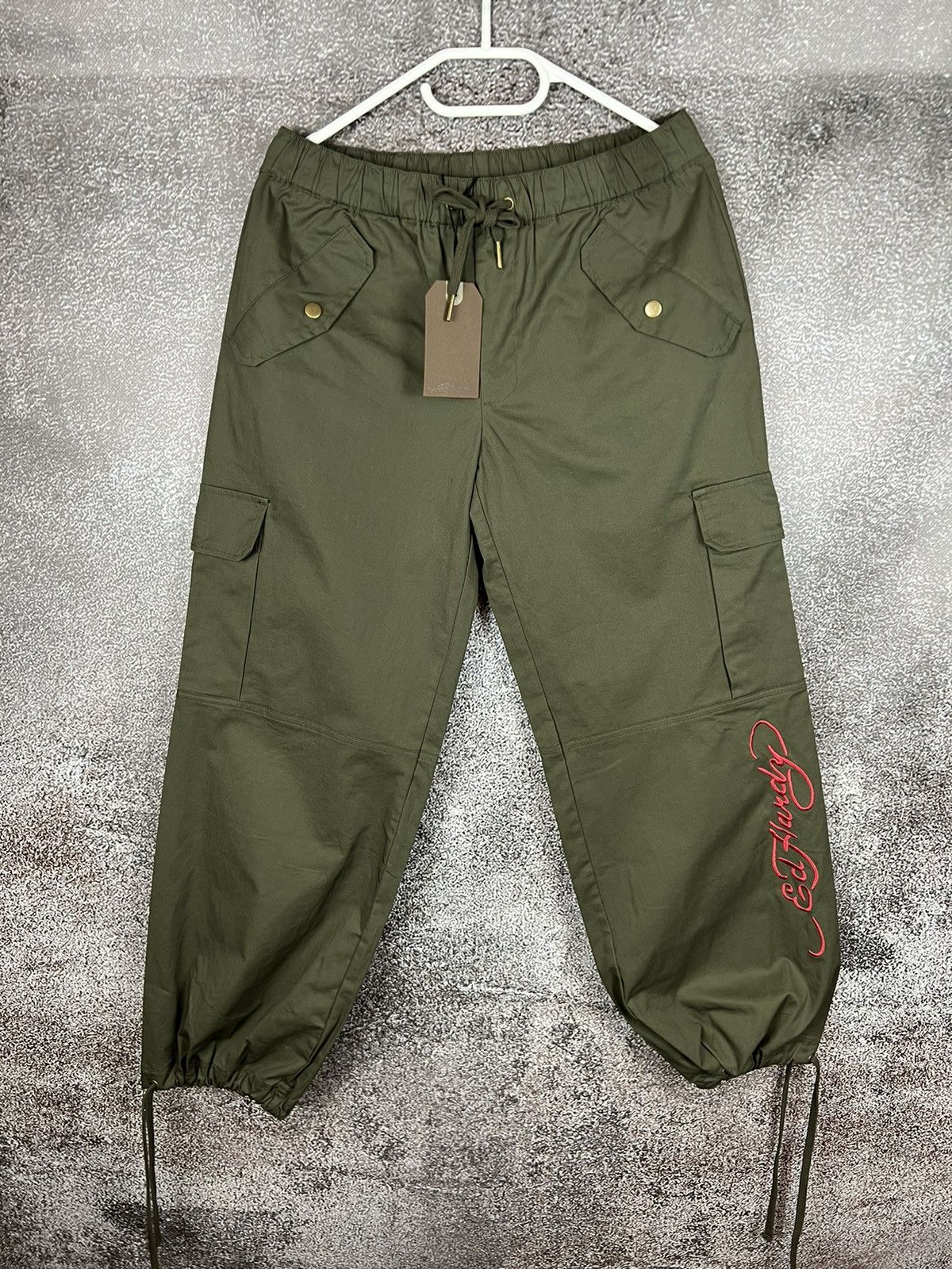 Ed Hardy New‼️ Ed Hardy Cargo pants embroidered logo Christian Audiger Size 28" / US 6 / IT 42 - 3 Thumbnail