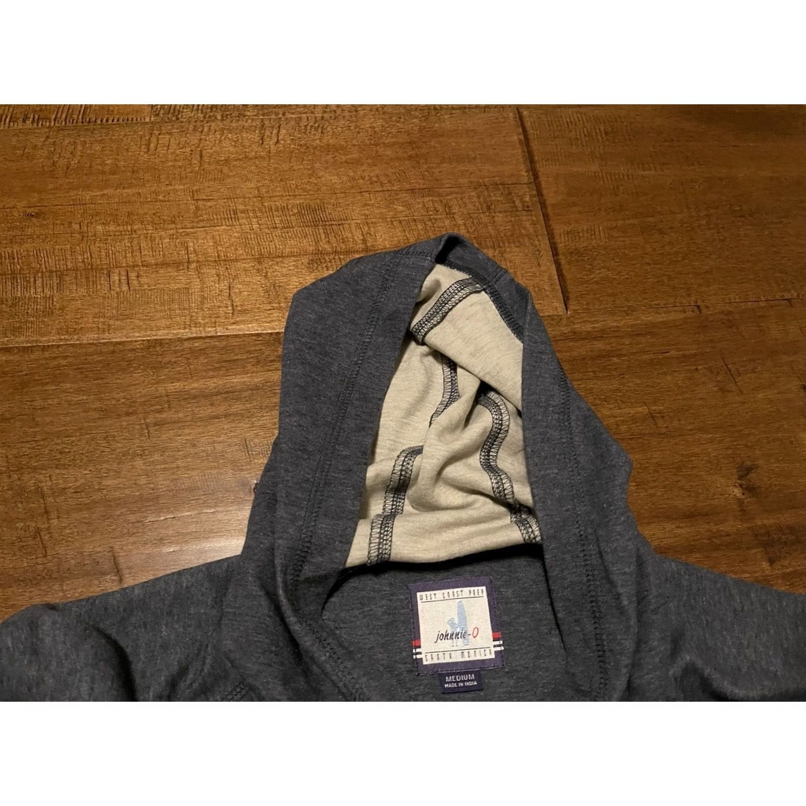 johnnie-O Johnnie-O Modal Blend Hooded Sweatshirt - Mens Medium Blue Navy Size US M / EU 48-50 / 2 - 3 Thumbnail