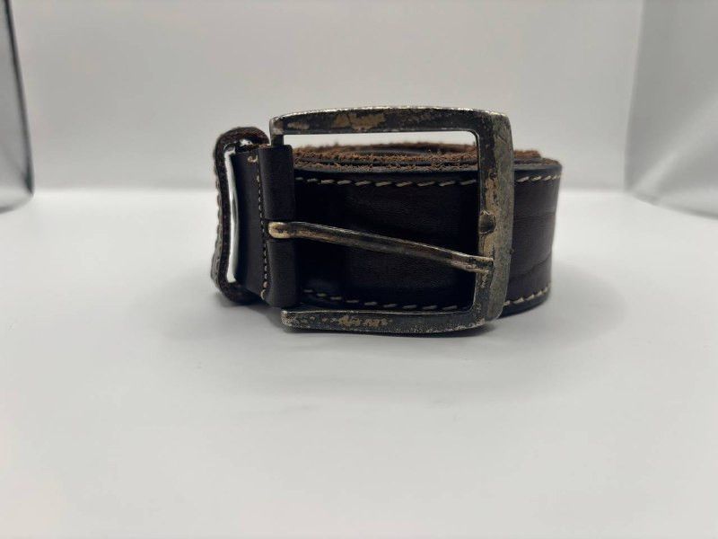 Vintage Vintage Italian Dark Brown Leather Belt INTENSO by Beluno Size ONE SIZE - 4 Thumbnail