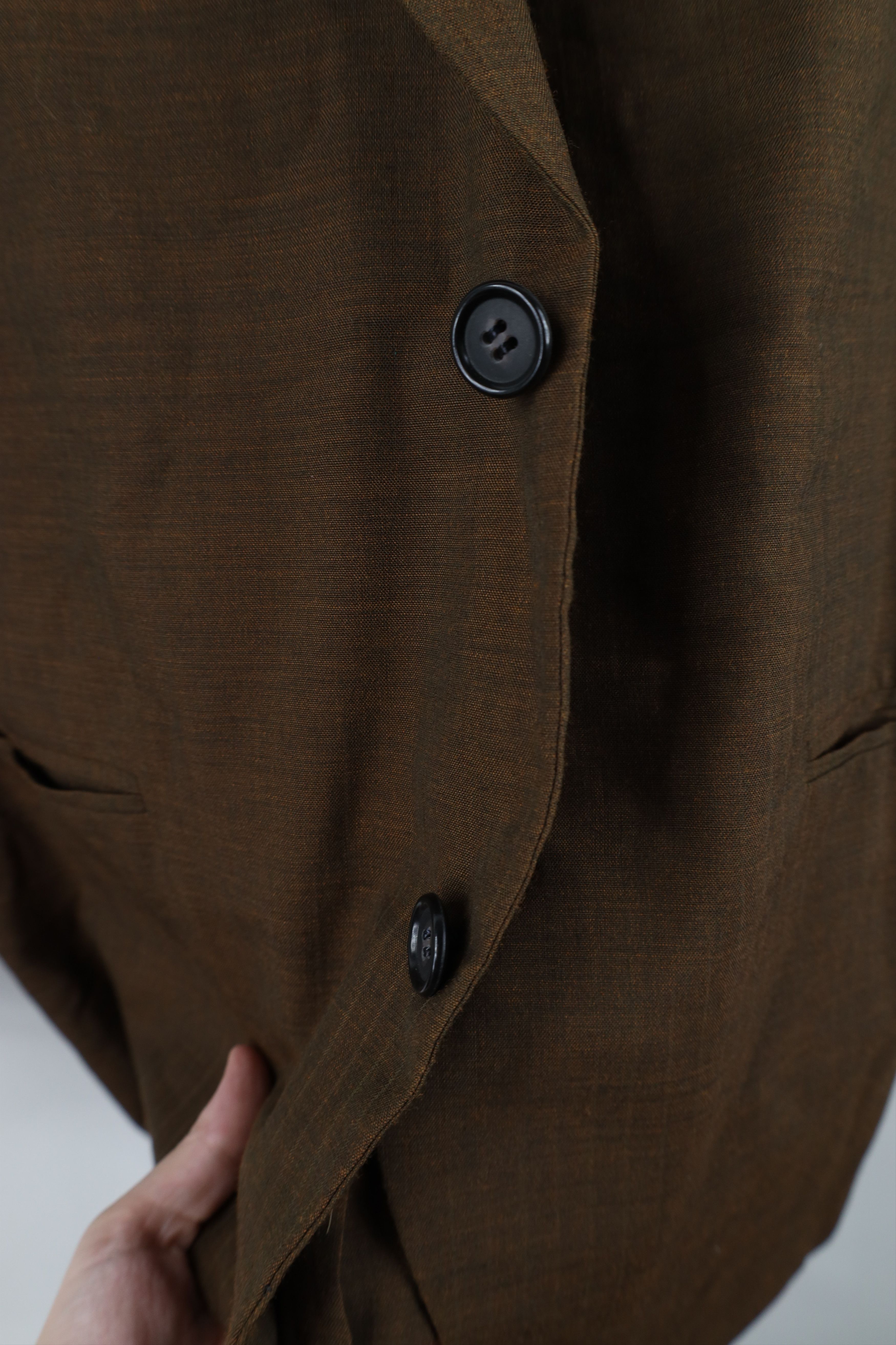 Vintage Vintage 50s Rockabilly Gabardine 2 Button Suit Coat Jacket Size US L / EU 52-54 / 3 - 8 Thumbnail