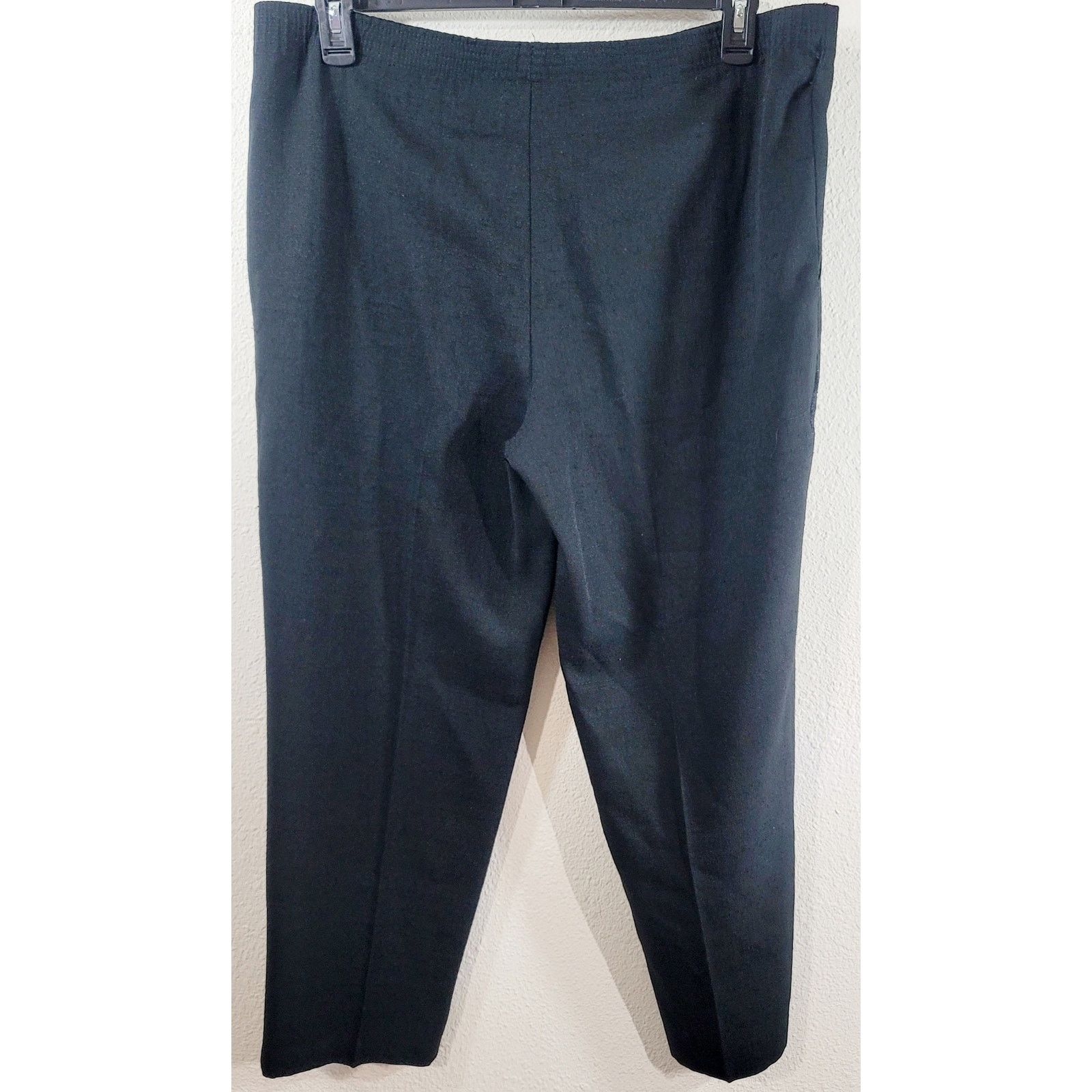 Other Briggs Black Flat Front Pull On Pants 14P Lightweight Size 36" / US 14 / IT 50 - 2 Thumbnail
