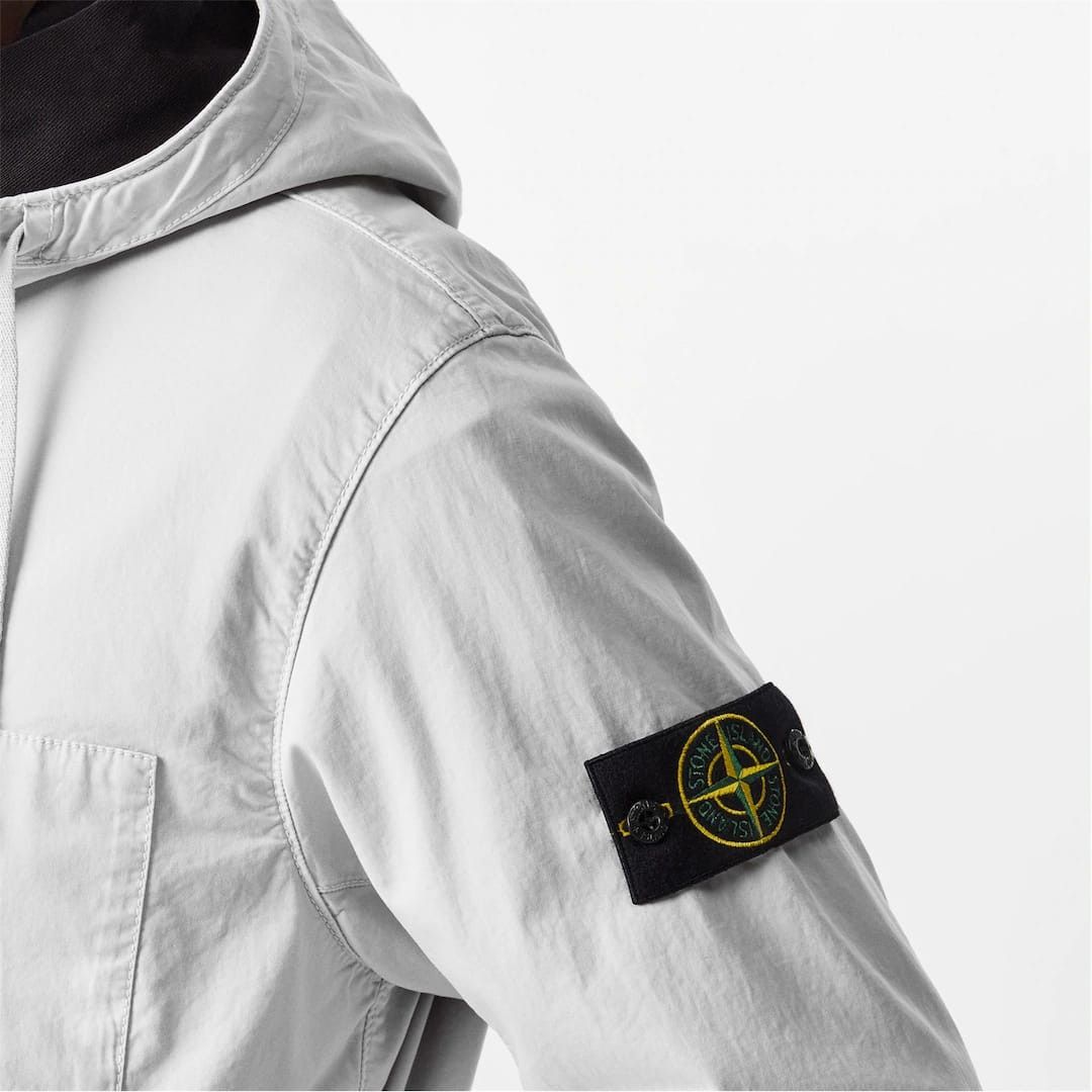 Stone Island o1g2r1mq0526 Twill Stretch-TC Hooded Jacket in White Size US S / EU 44-46 / 1 - 5 Thumbnail