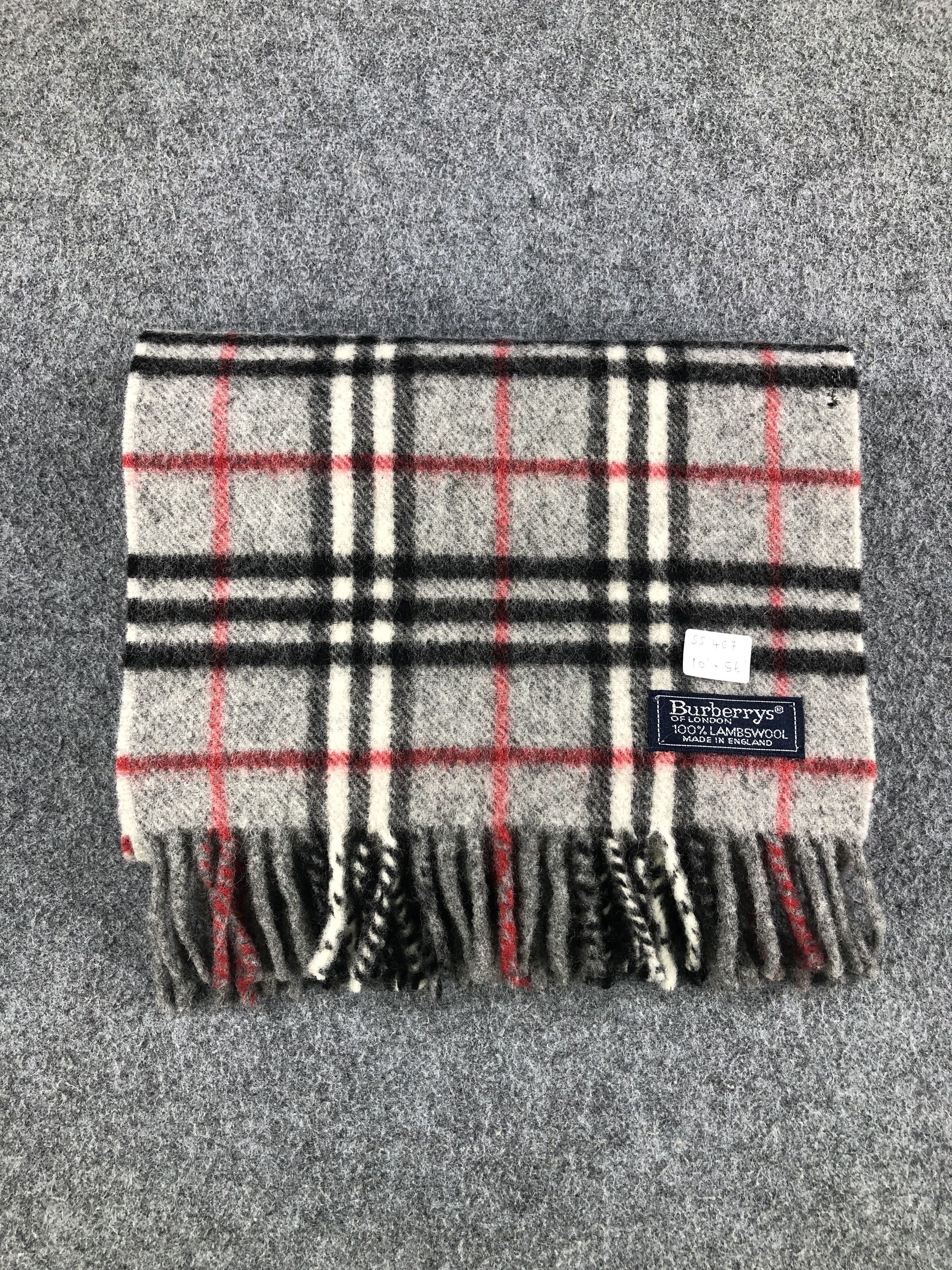 Burberry Burberrys Scarf / Muffler / Neckwear Lambswool Size ONE SIZE - 6 Thumbnail