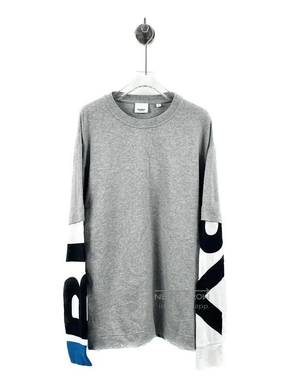 Burberry Burberry Gray Cotton Women's Sweatshirt. Size S / US 4 / IT 40 - 1 Thumbnail