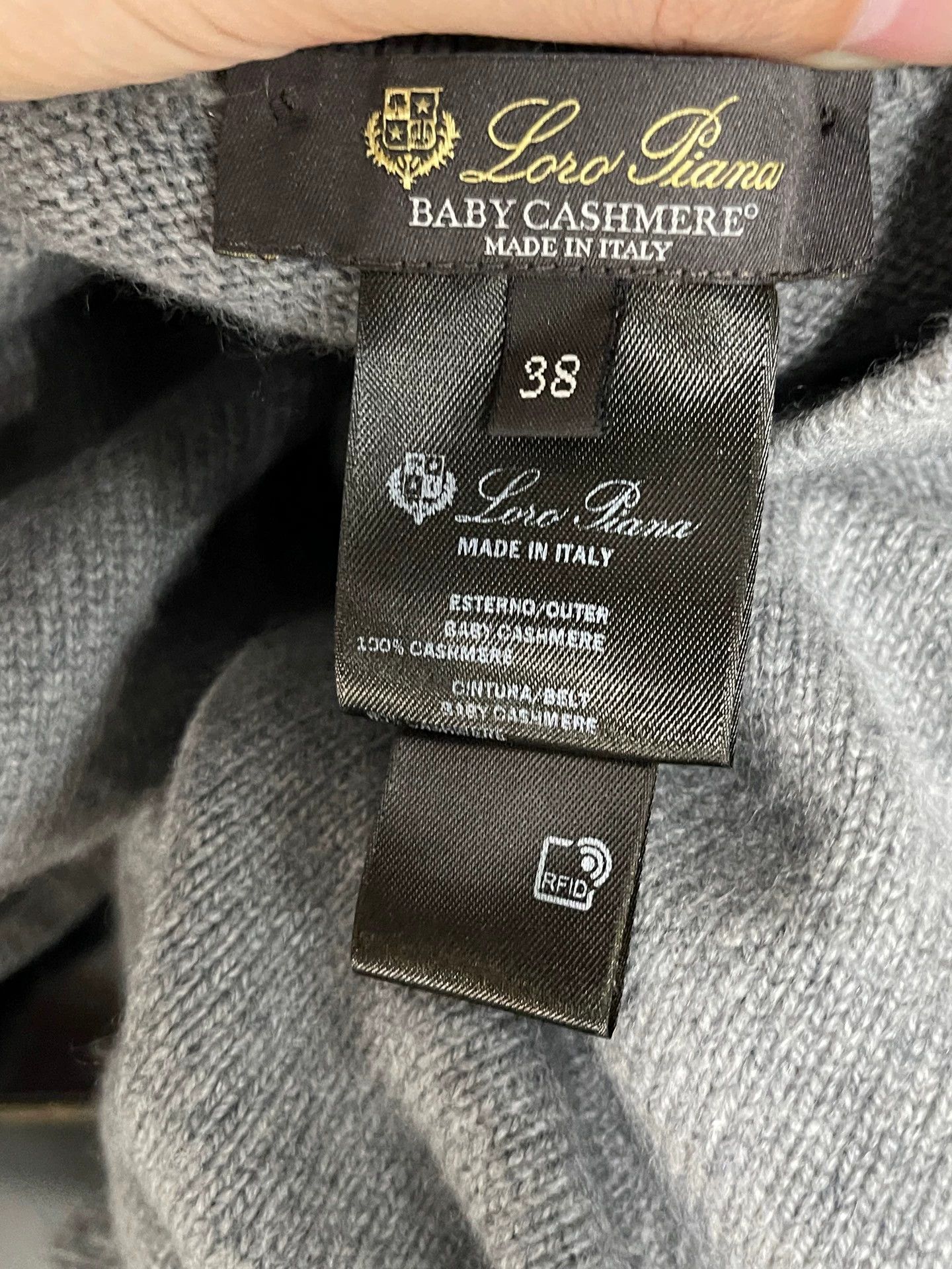 Loro Piana LP Cable Knit Cashmere Pants 38 New Size 26" / US 2 / IT 38 - 6 Thumbnail