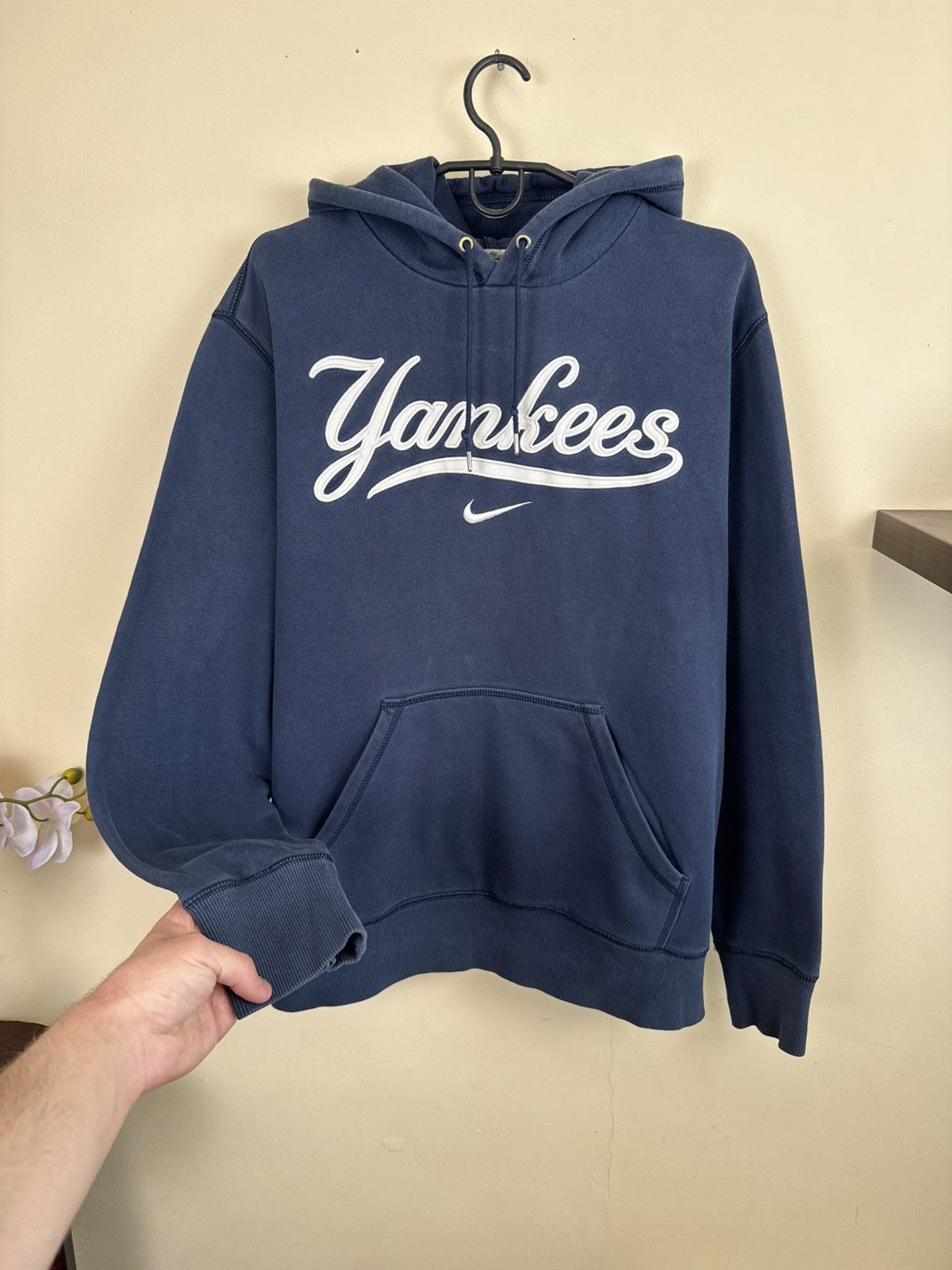 New York Yankees Vintage New York Yankees Hoodie Mens XL MLB Center Nike Size US XL / EU 56 / 4 - 7 Thumbnail