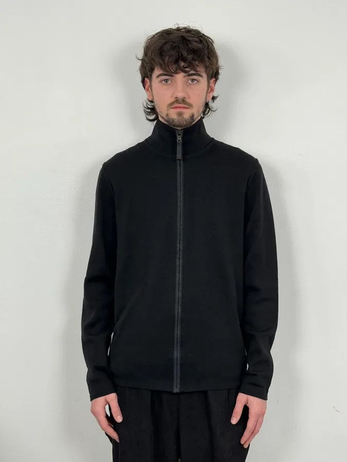 Prada AW2009 Prada Black Wool Linea Rossa Zip-up Sweater Size US M / EU 48-50 / 2 - 2 Thumbnail