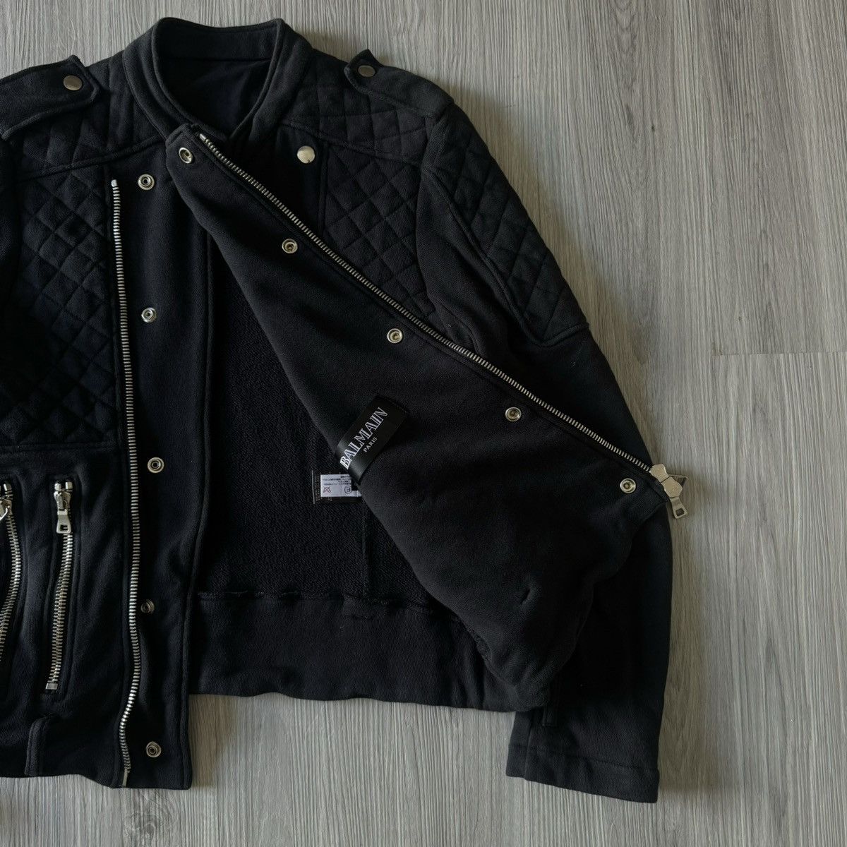 Pierre Balmain Pierre balmain paris wool material biker jackets Size S / US 4 / IT 40 - 6 Thumbnail