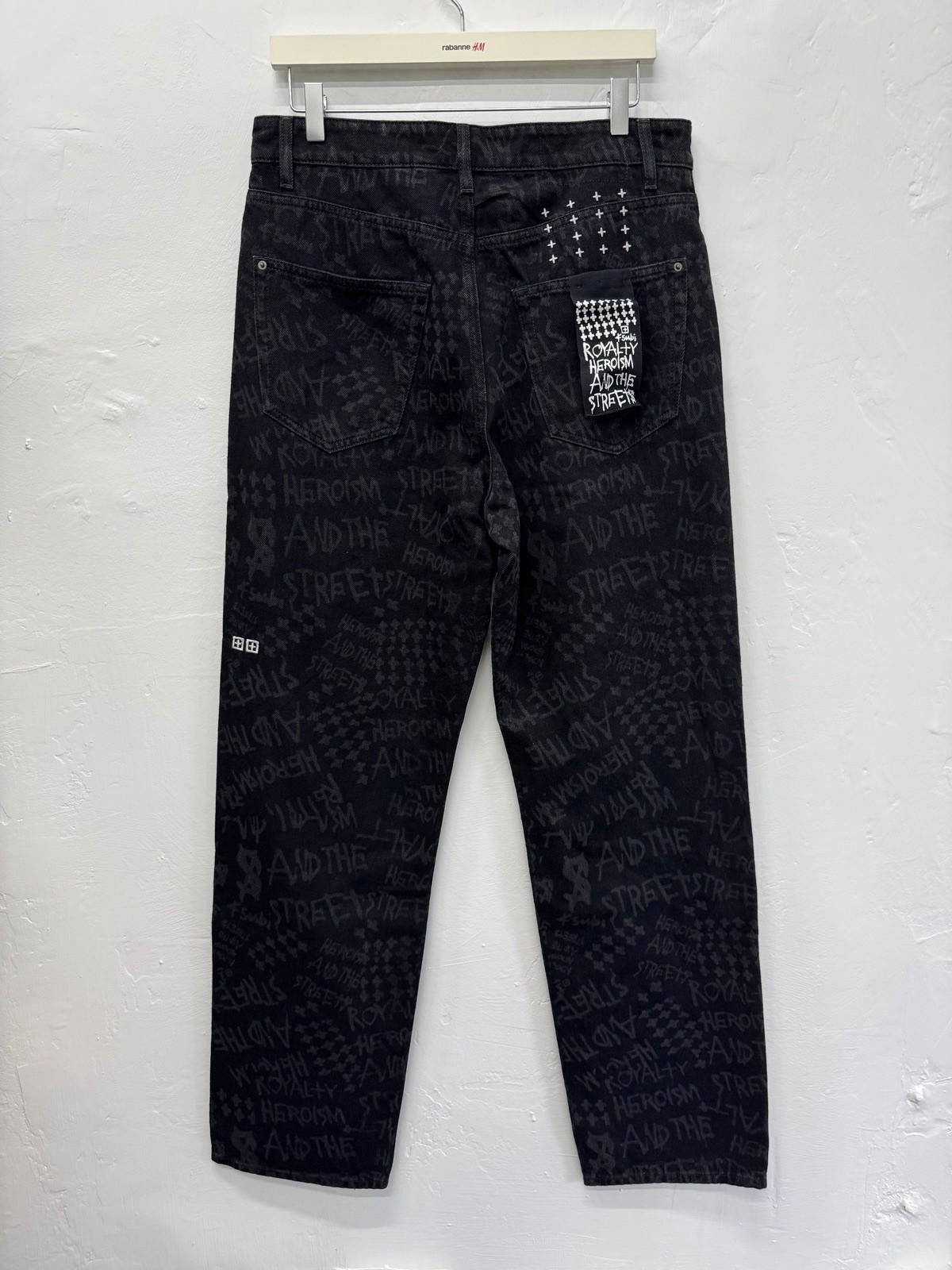 Ksubi new Ksubi mens denim jeans anti k black heroism print 32 Size US 32 / EU 48 - 5 Thumbnail