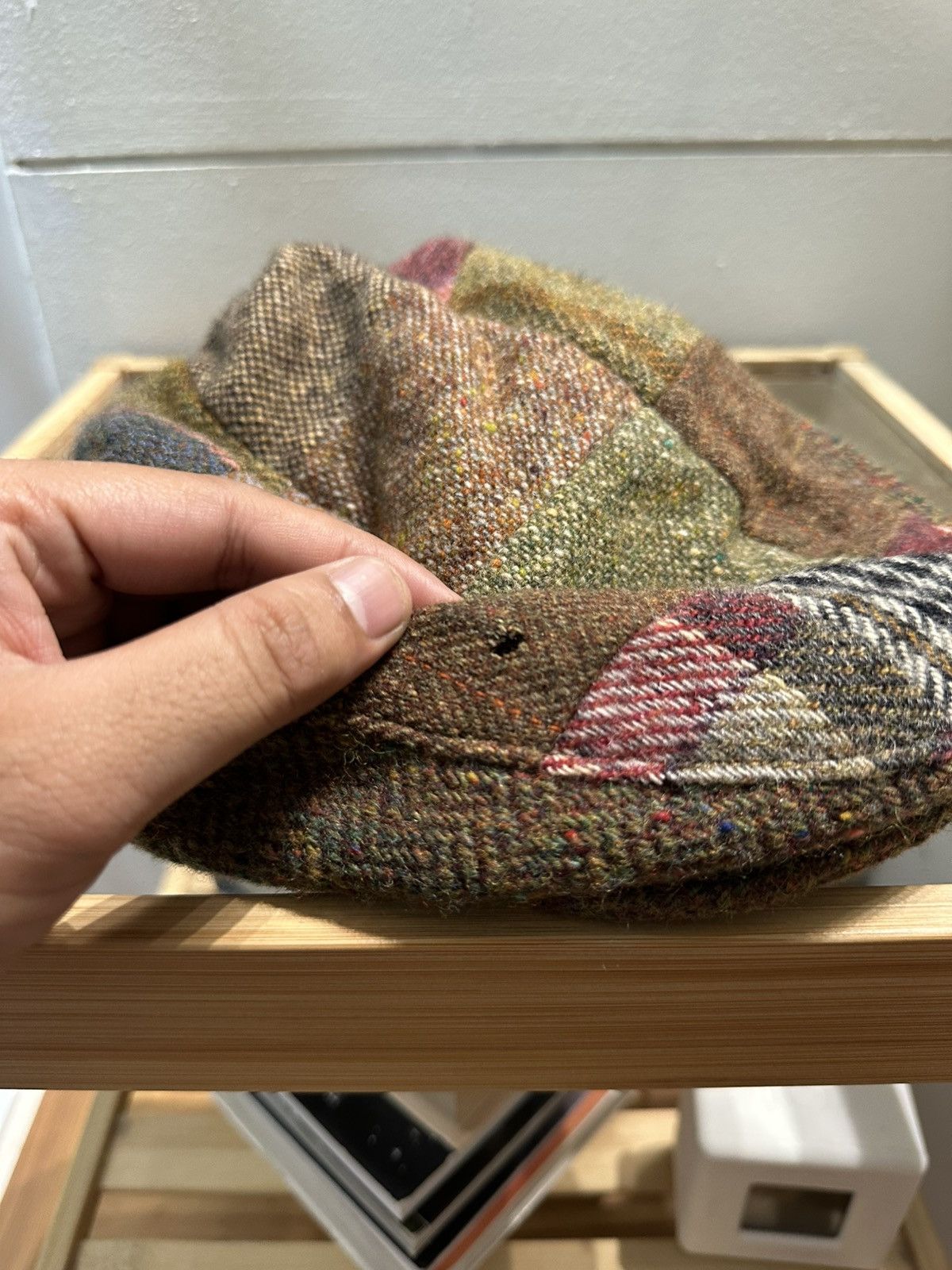 J.Crew J.Crew x John Hanly&Co Patchwork Newsboy Wool Tweed Hats Size ONE SIZE - 3 Thumbnail
