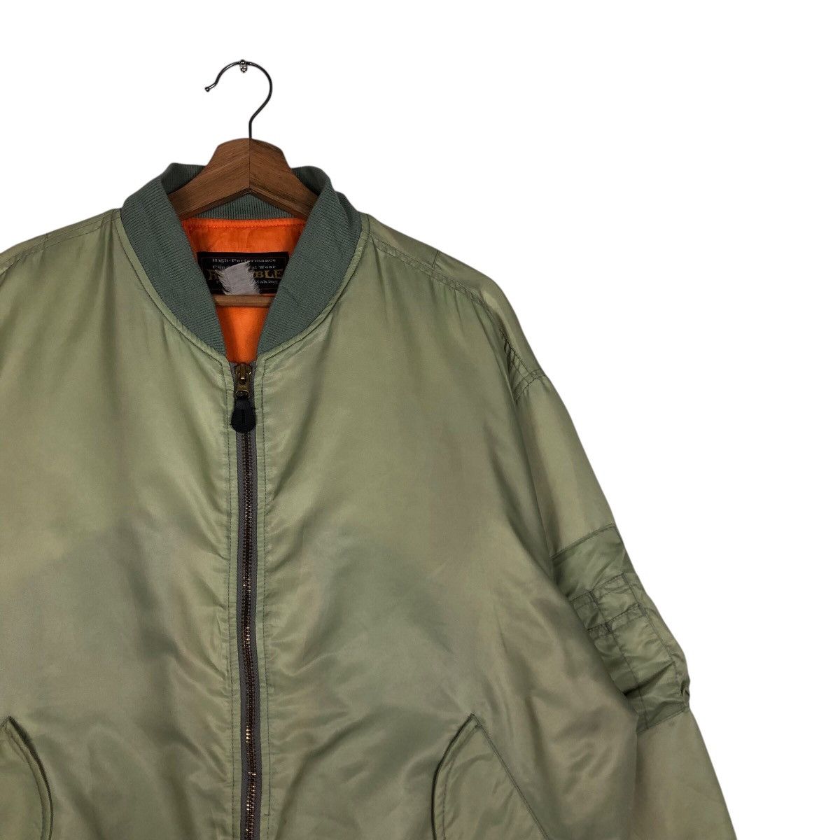 Japanese Brand 📌Vintage Fly Bomber Jacket Reliable Military Collection Size US M / EU 48-50 / 2 - 7 Thumbnail