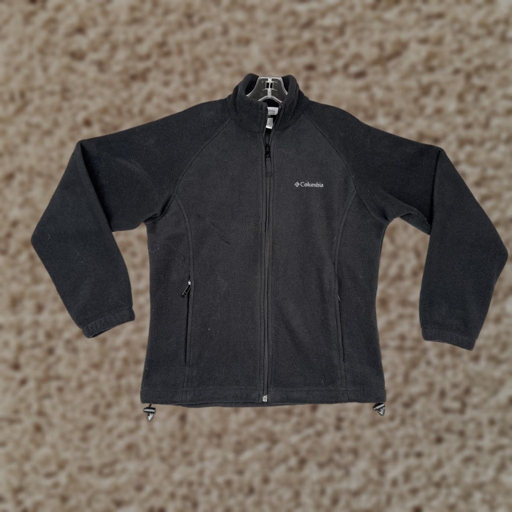 Vintage Columbia Fleece Jacket Womens Small Black Full Zip Outdoor Hiking Warm Casual Size S / US 4 / IT 40 - 1 Thumbnail