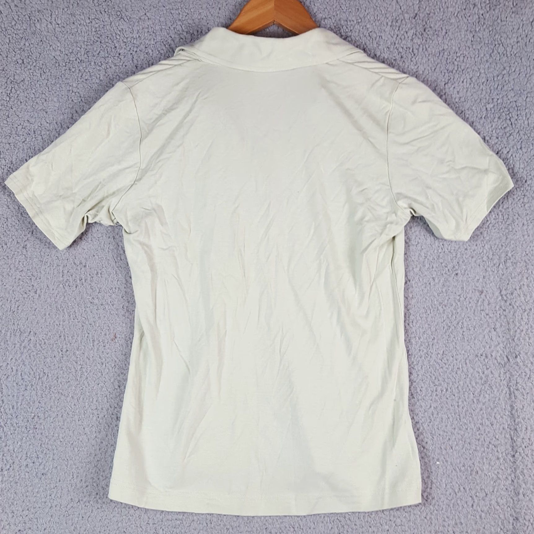 Vintage Lija Polo Women's Size S Lightweight Stretch Collared Pocket Golf Shirt Green Button Short Sleeve Polo Shirt Size S / US 4 / IT 40 - 7 Thumbnail