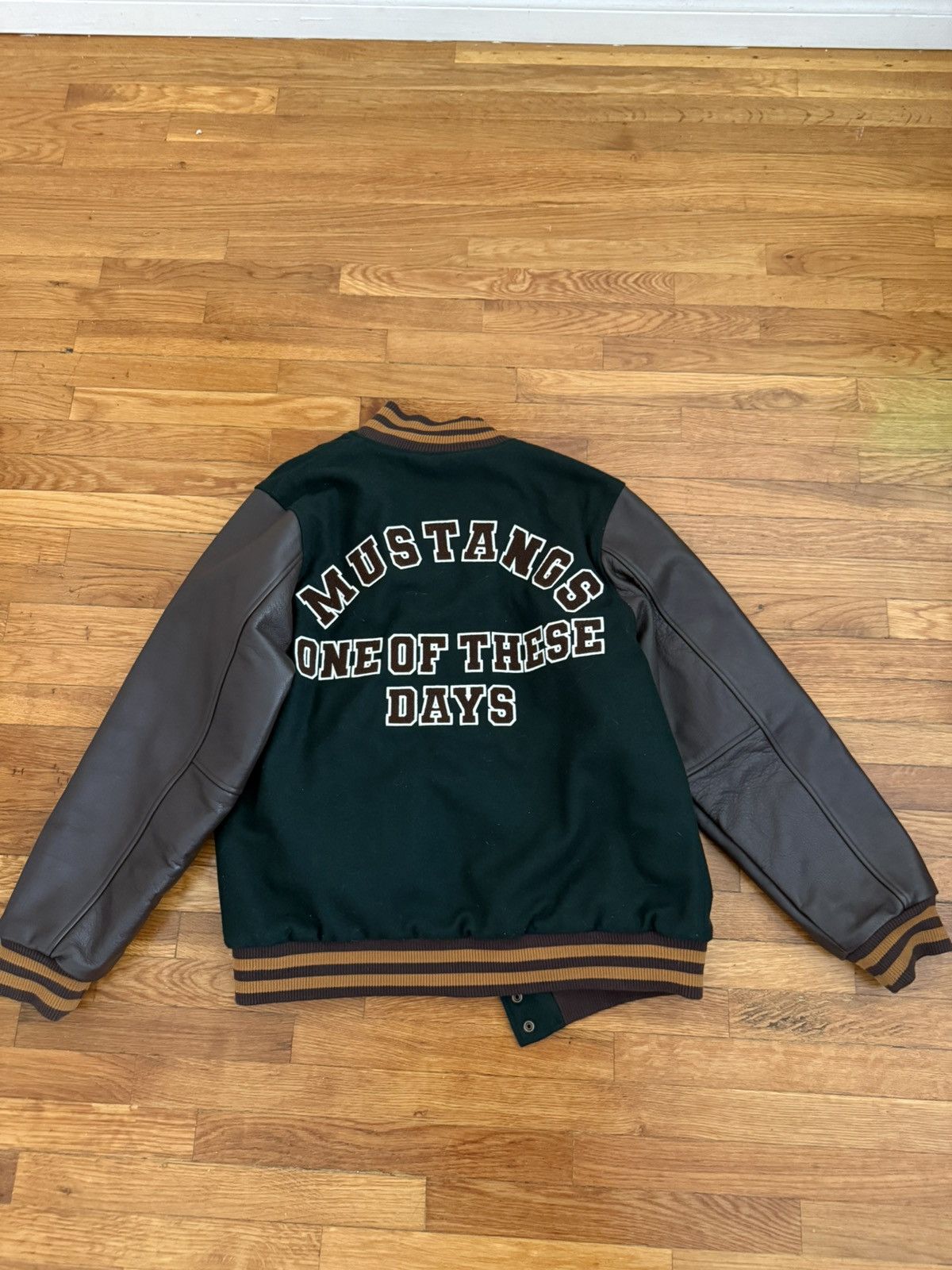 One of These Days Mustang Varsity Jacket - Green Size US L / EU 52-54 / 3 - 2 Thumbnail
