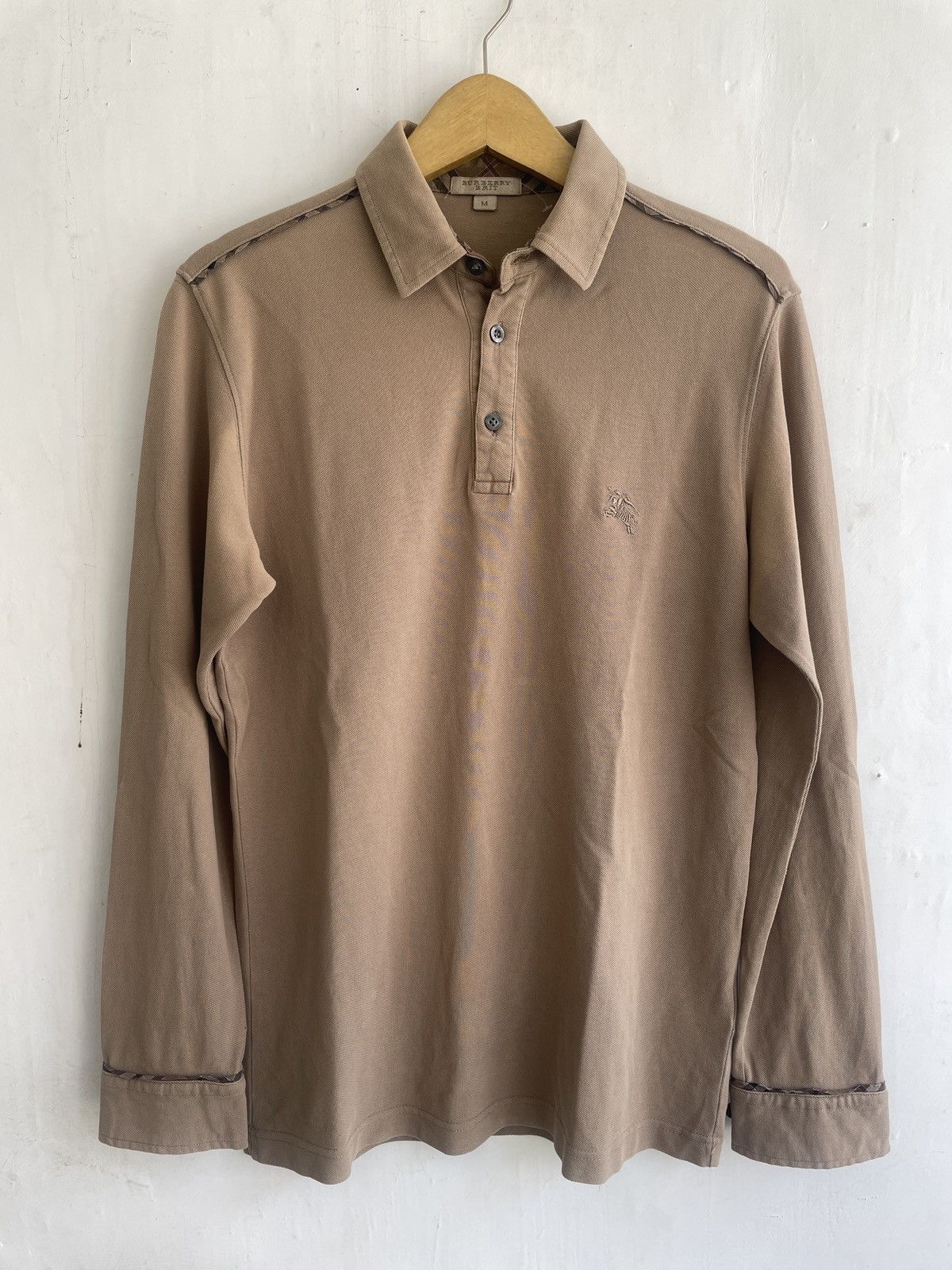 Burberry BURBERRY LONG SLEEVE POLO Size US M / EU 48-50 / 2 - 1 Thumbnail