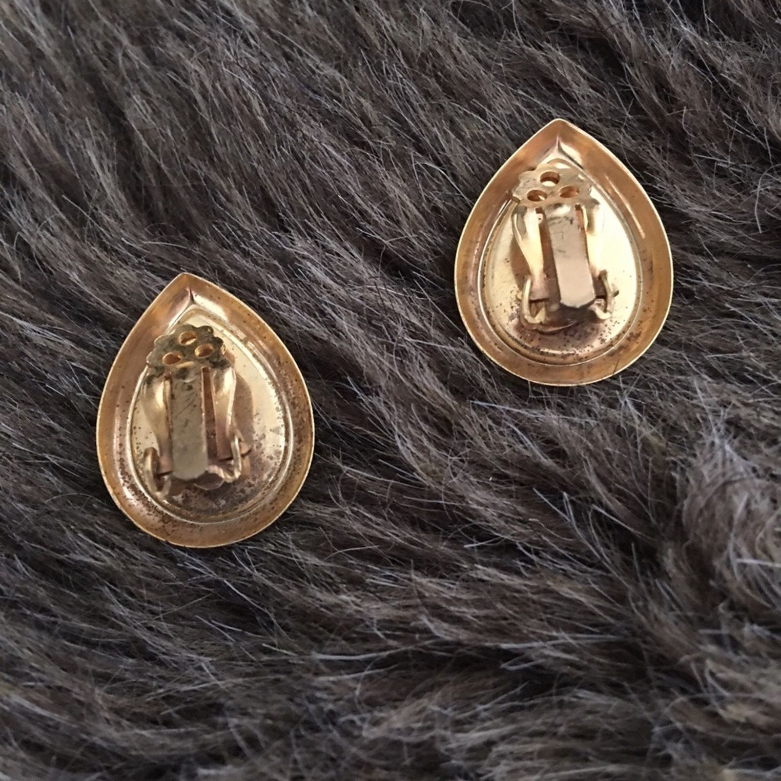 Vintage Vintage clear faceted crystal tear drop earrings Size ONE SIZE - 3 Thumbnail