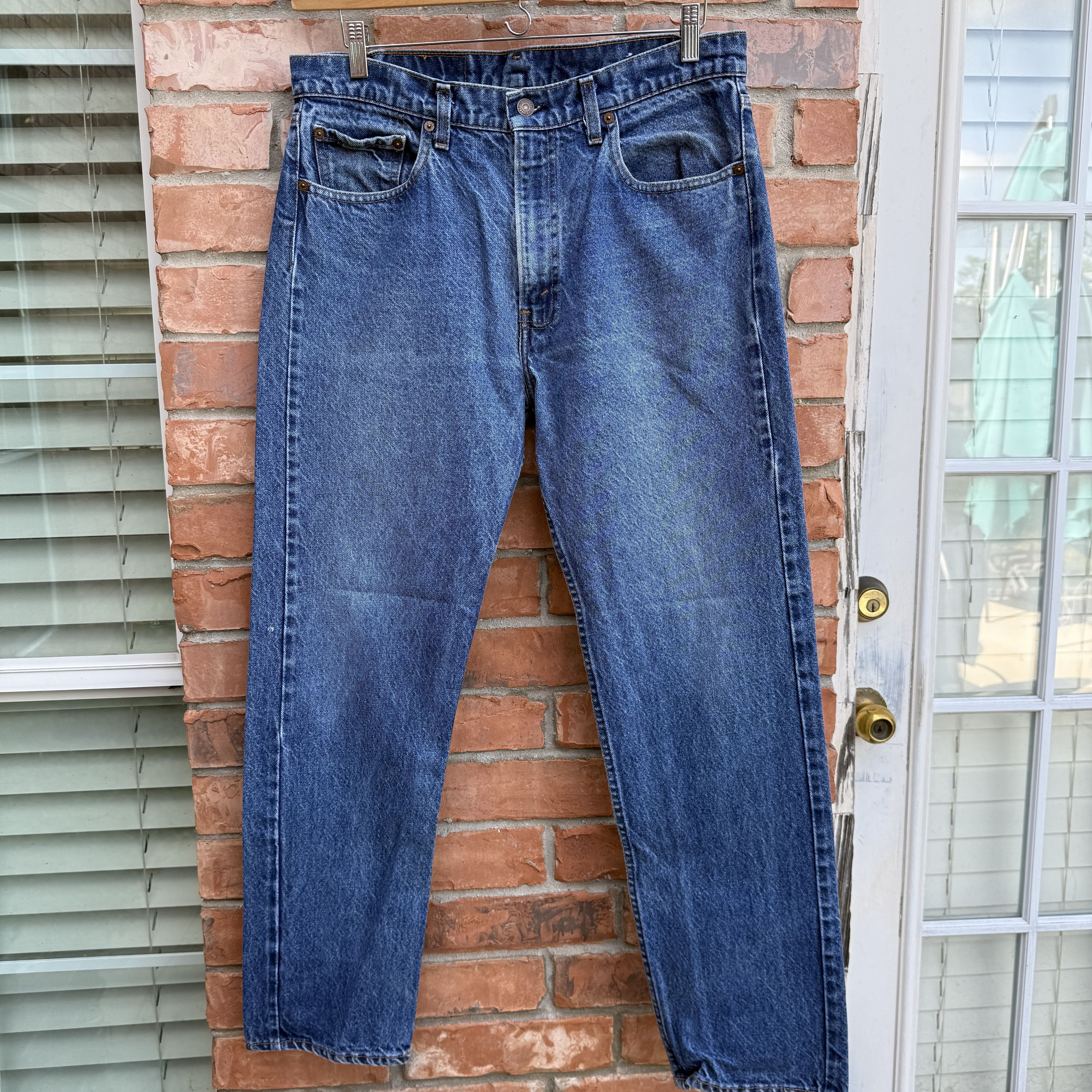 Levi's Vintage 80s Levis 505 Blue Denim Made in USA Jeans Size US 34 / EU 50 - 1 Thumbnail