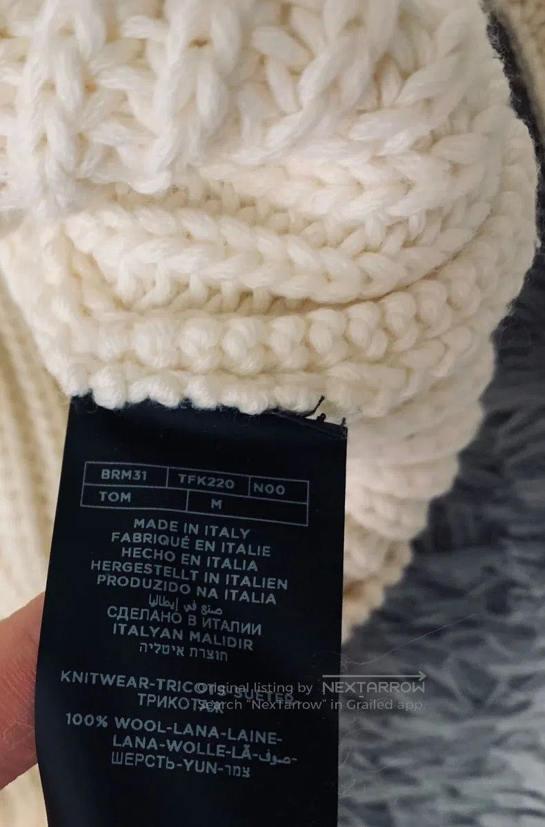 Tom Ford Tom Ford Trendy High-Neck Thick Knit Sweater Jacket Size US M / EU 48-50 / 2 - 4 Thumbnail