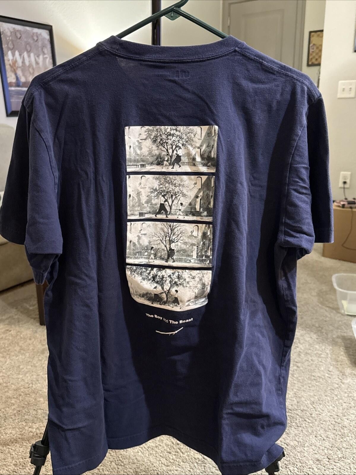 Uniqlo Uniqlo Studio Chizu Blue Boy And The Beast T Shirt Mens L Size US L / EU 52-54 / 3 - 5 Thumbnail