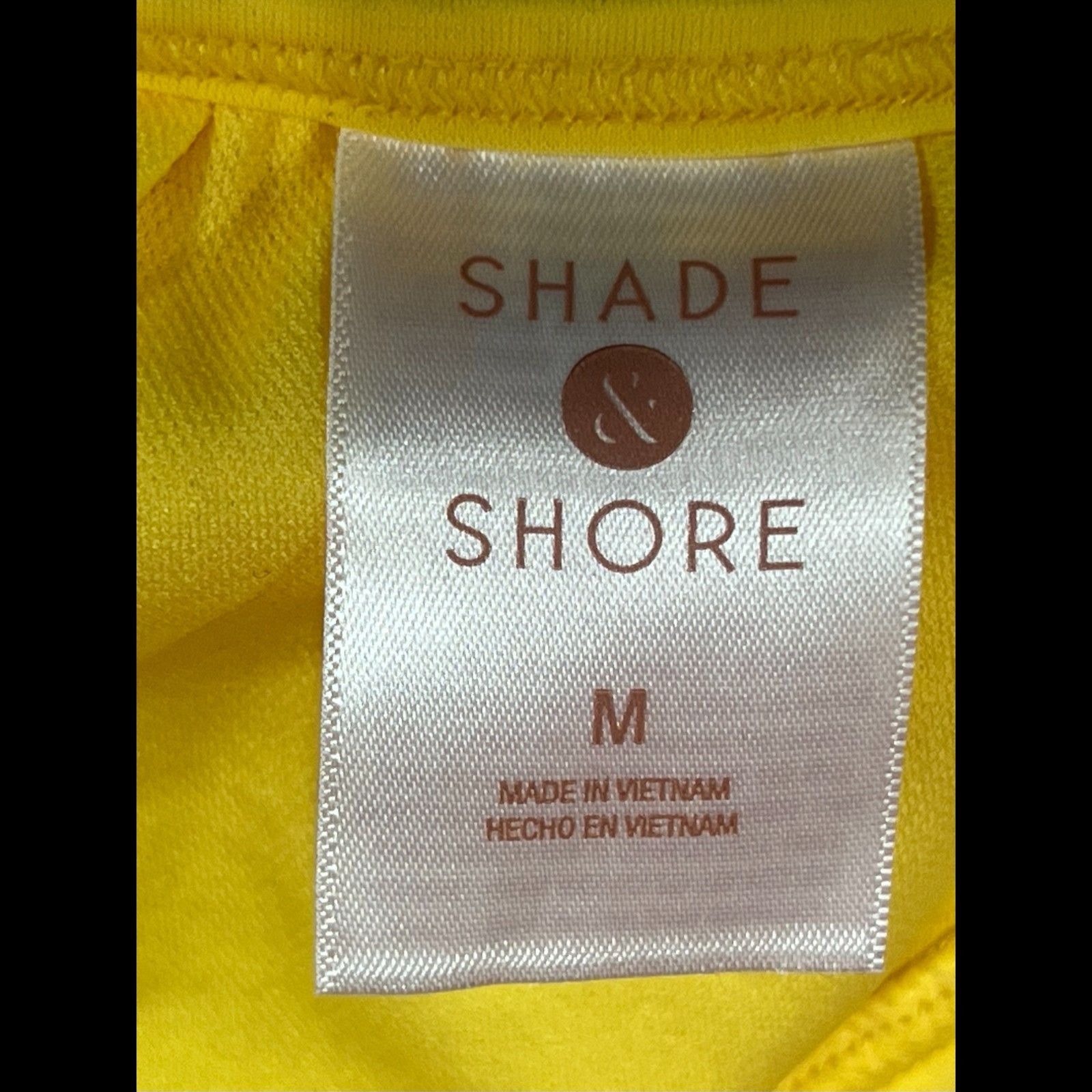 Other Shade & Shore - Women's Ring Front Triangle Bikini Top - Yel Size ONE SIZE - 8 Thumbnail