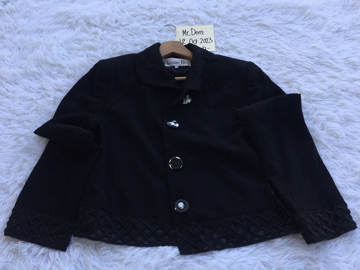 Christian Dior Monsieur Rare Vintage 90s Christian Dior Low Cut Blazer Women Size M / US 6-8 / IT 42-44 - 15 Thumbnail