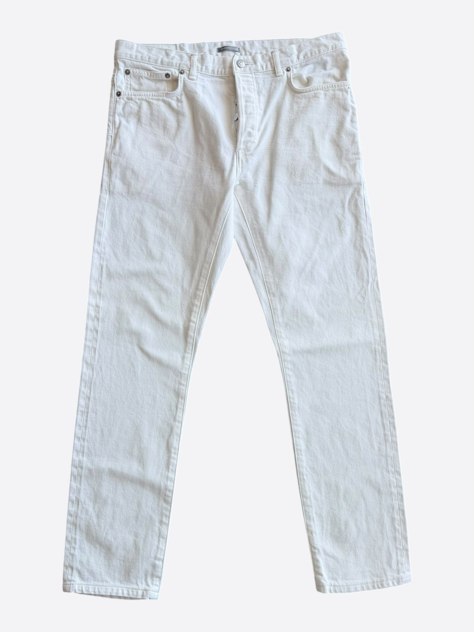Dior Dior Raymond Pettibon White & Black Embroidered Logo Jeans Size US 32 / EU 48 - 2 Thumbnail