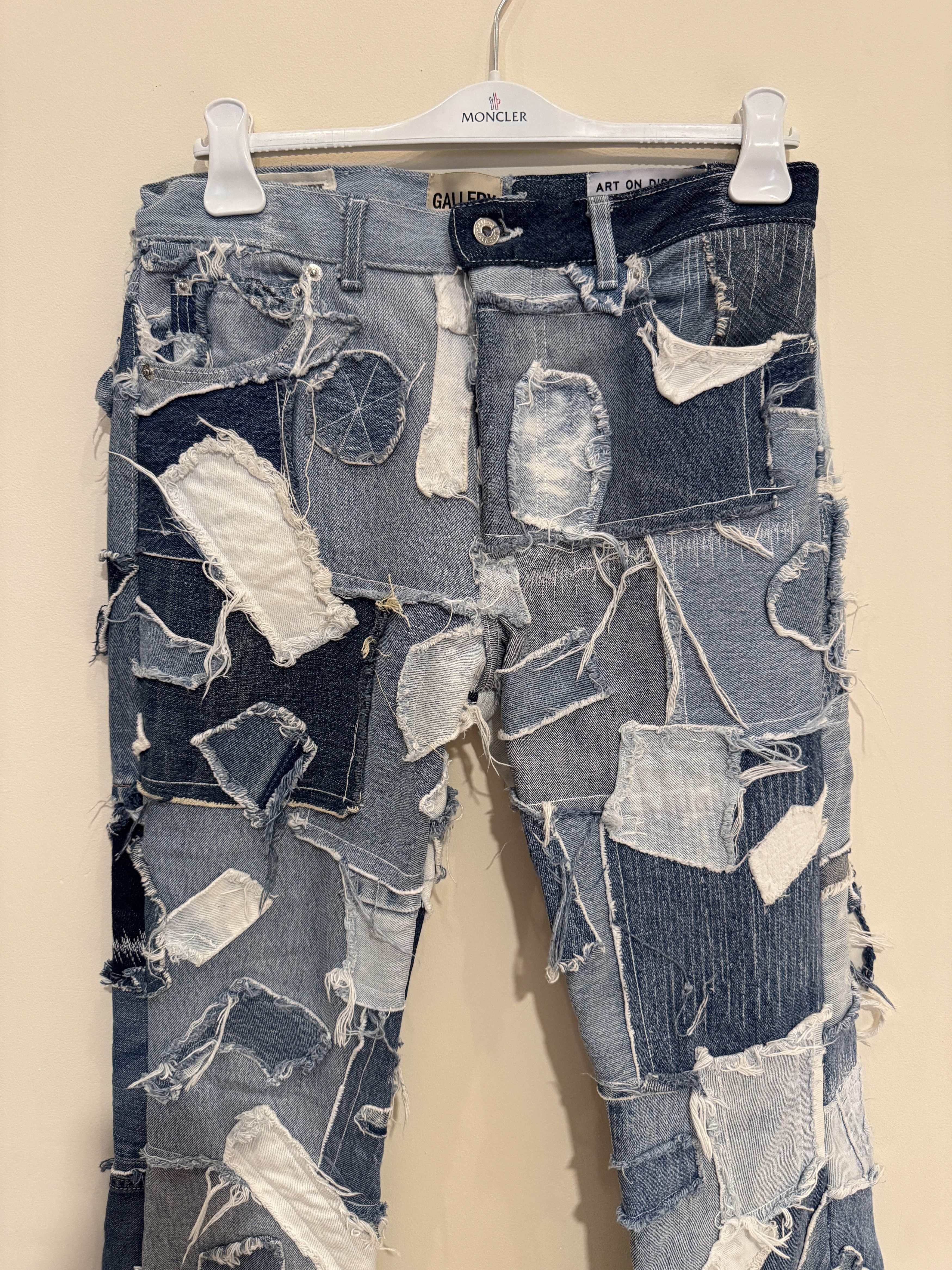 Gallery Dept. Gallery Dept. Logan Recycled Patchwork Blue Denim Jeans 30 Size US 30 / EU 46 - 11 Thumbnail