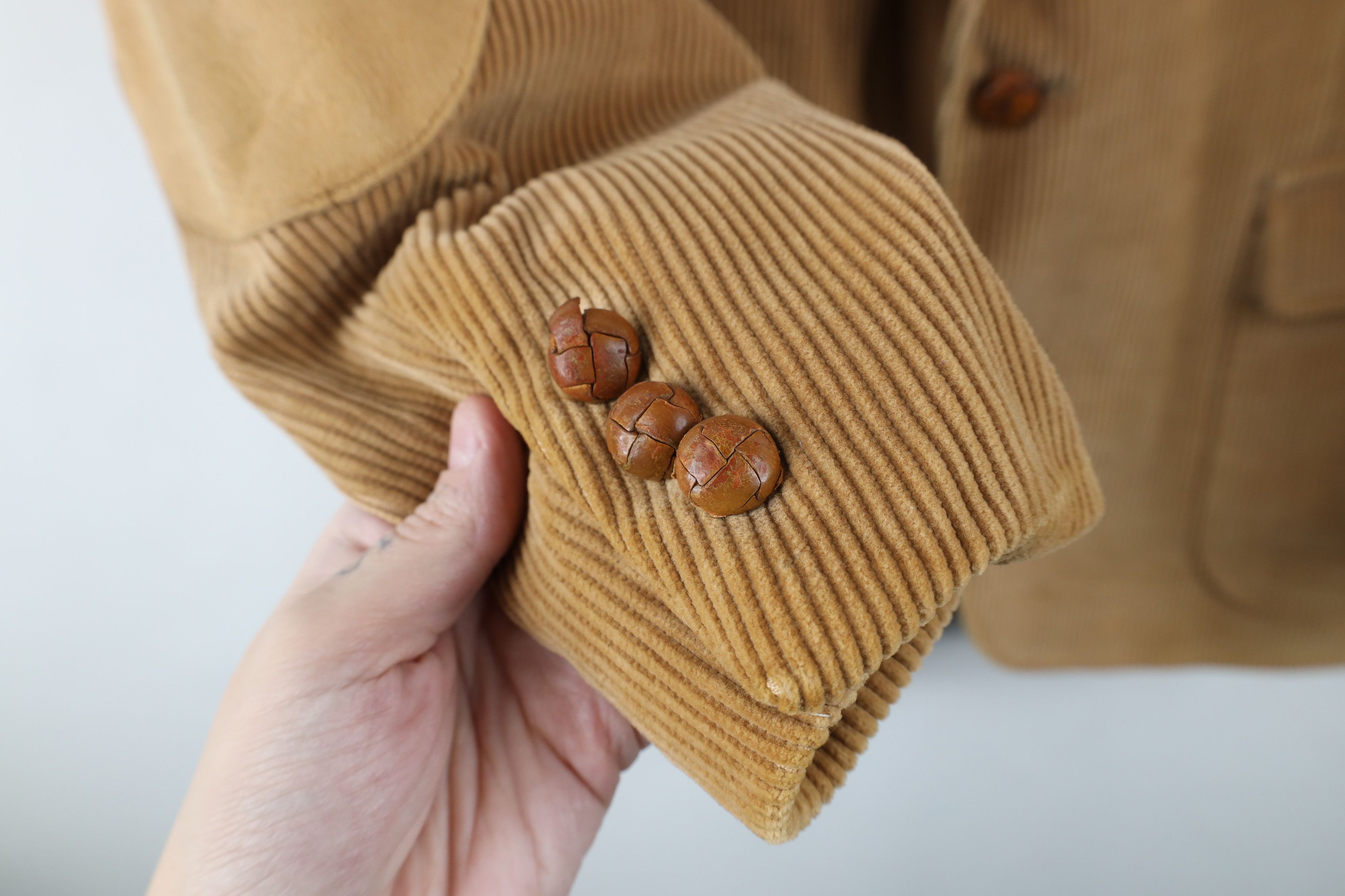 Vintage Vintage 70s Streetwear Elbow Patch Corduroy Blazer Jacket Size US XL / EU 56 / 4 - 7 Thumbnail