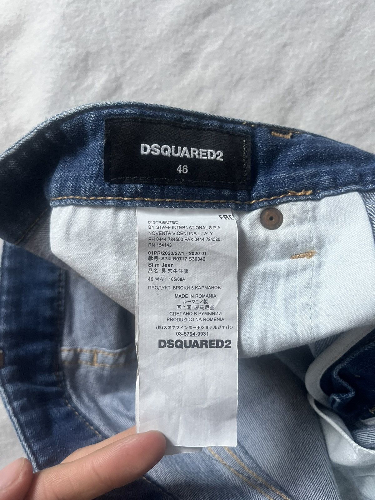 Dsquared2 Dsquared2 Denim Slim Fit Jeans Drill Skinny Distressed Size US 30 / EU 46 - 9 Thumbnail