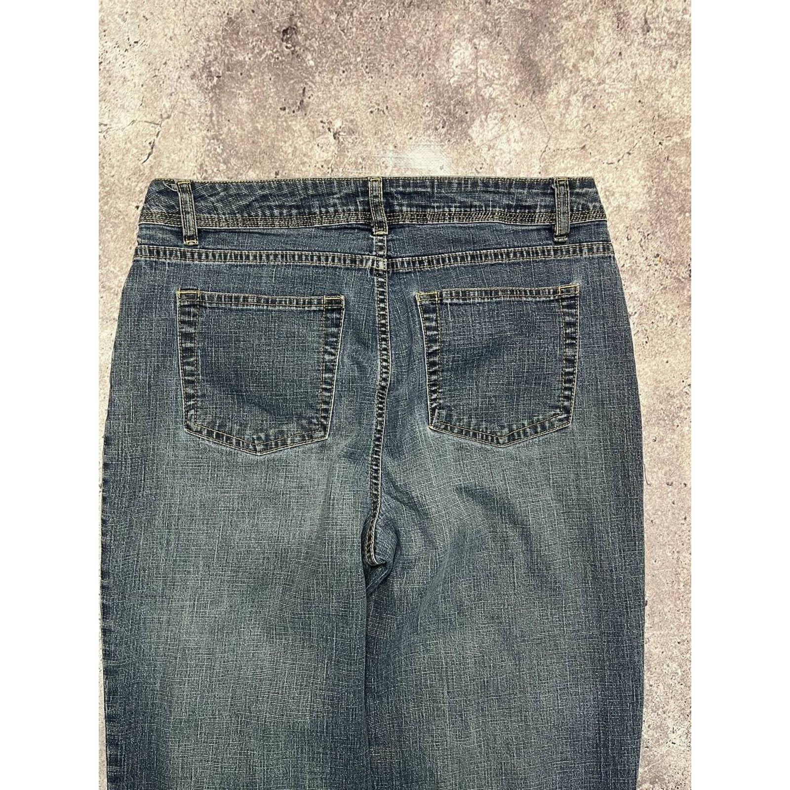 Faded Glory Vintage Faded Glory Stretch Bootcut Jeans Blue Y2K Style Size 31" - 6 Thumbnail